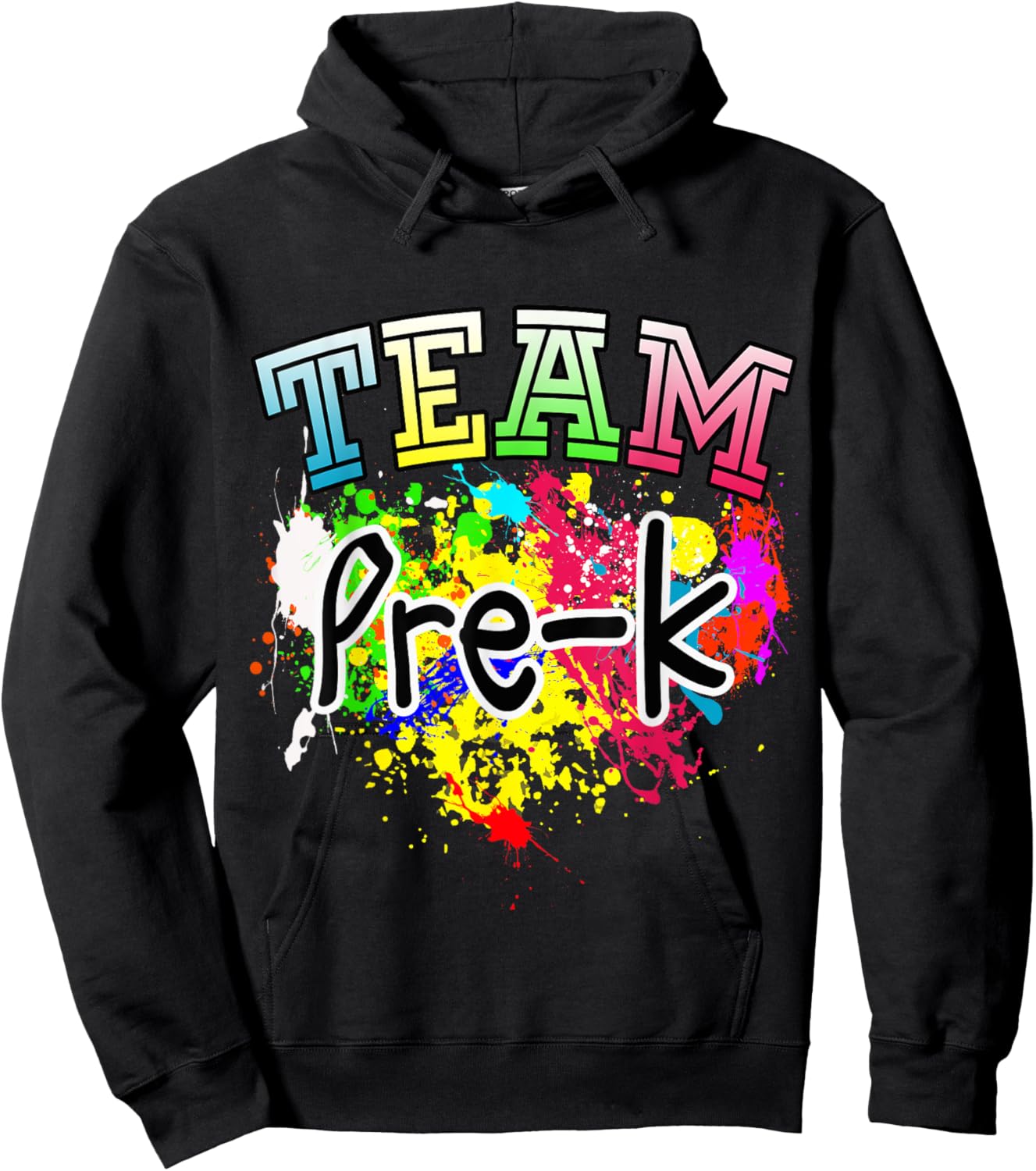 Team Pre-k Kindergarten T Shirt Hoodie - Hoodie | Black
