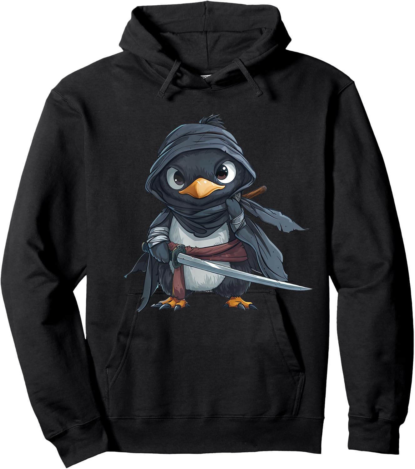 Penguin Ninja - Penguin Kawaii Hoodie - Hoodie | Black
