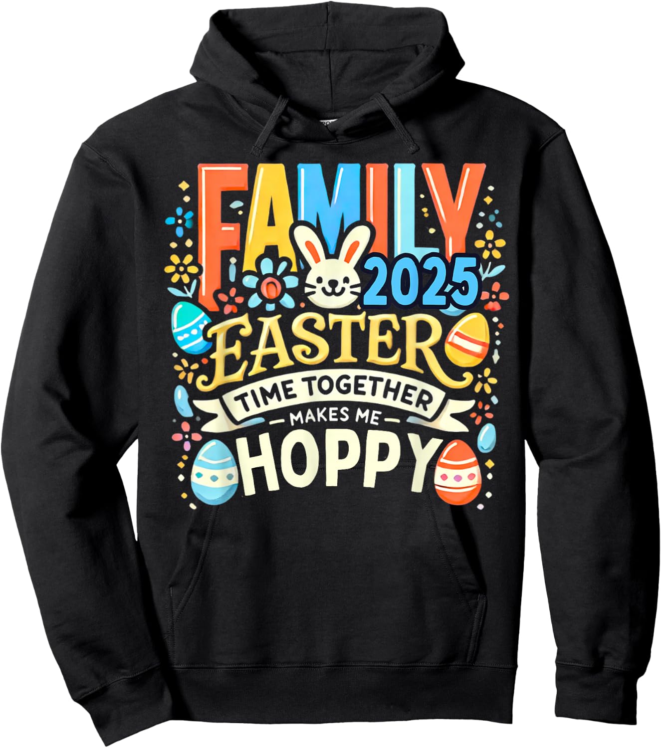 Family Easter 2025 Easter Crew Matching Group Hoodie - Hoodie | Black