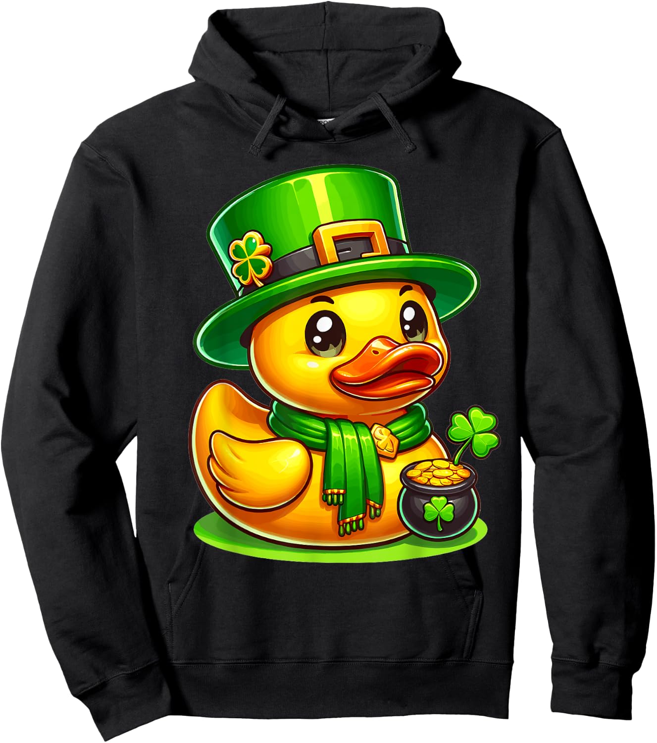 St Patricks Day Yellow Rubber Duck Cruise Ship Cruising Hoodie - Hoodie | Black
