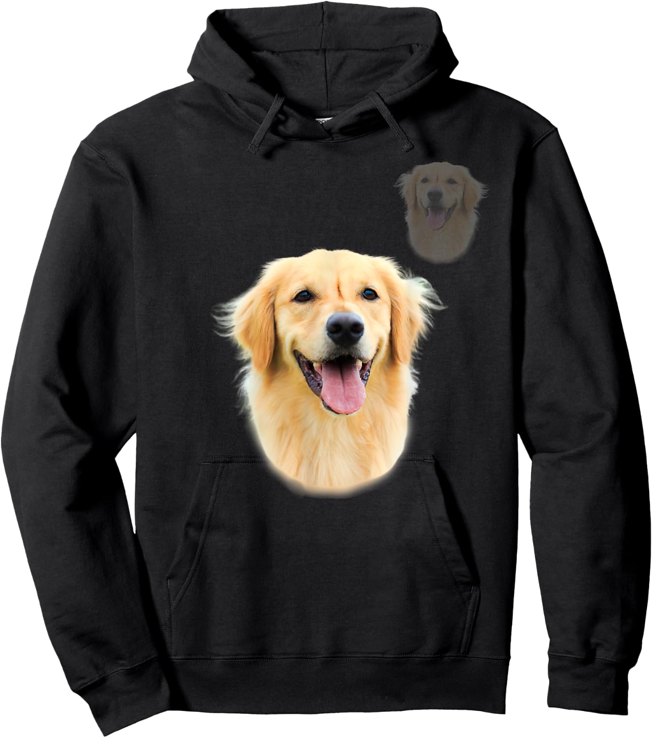 Golden Retriever School Photo, Funny Golden Retriever Hoodie - Hoodie | Black
