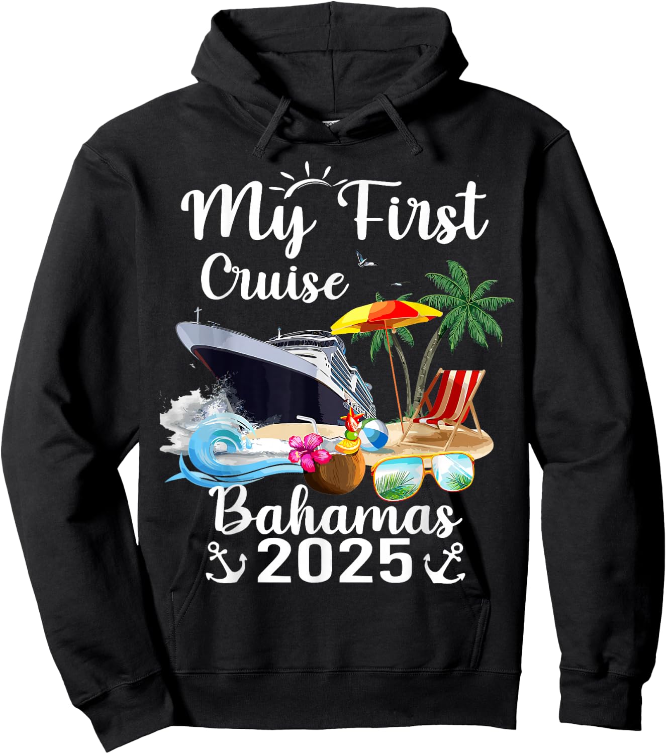 My First Cruise Bahamas 2025 Hoodie - Hoodie | Black