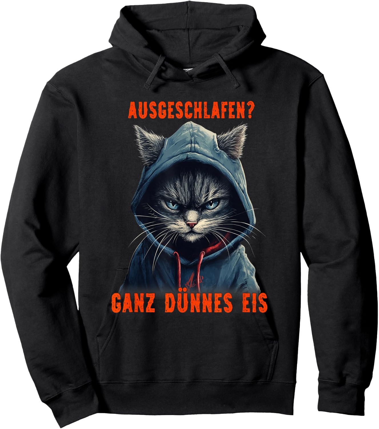 Very Thin Ice Cream. Coffee, Cats and Caffeine , black Hoodie - Hoodie | Black