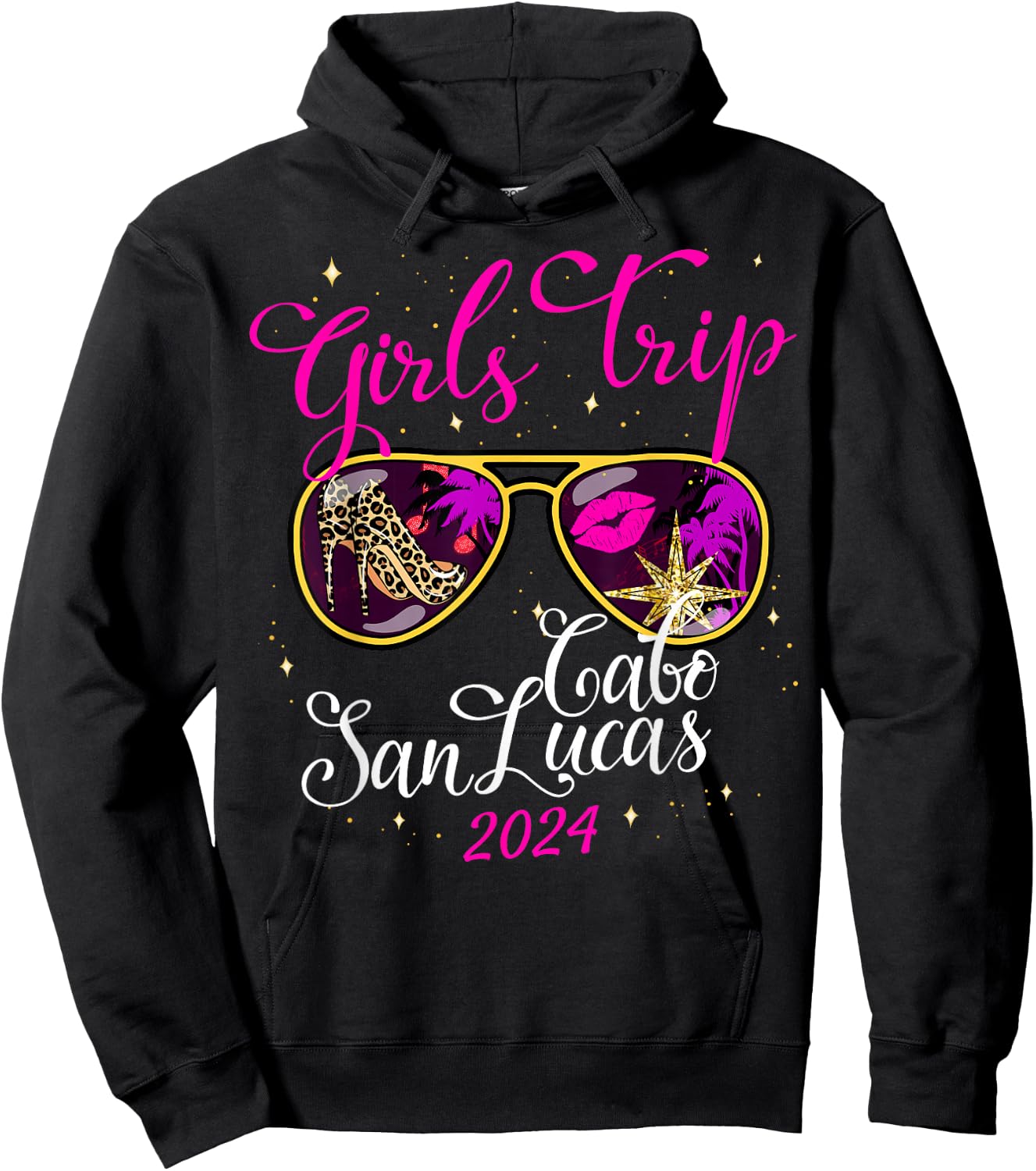 Girls Trip Cabo San Lucas 2024 Weekend Birthday Squad Hoodie - Hoodie | Black