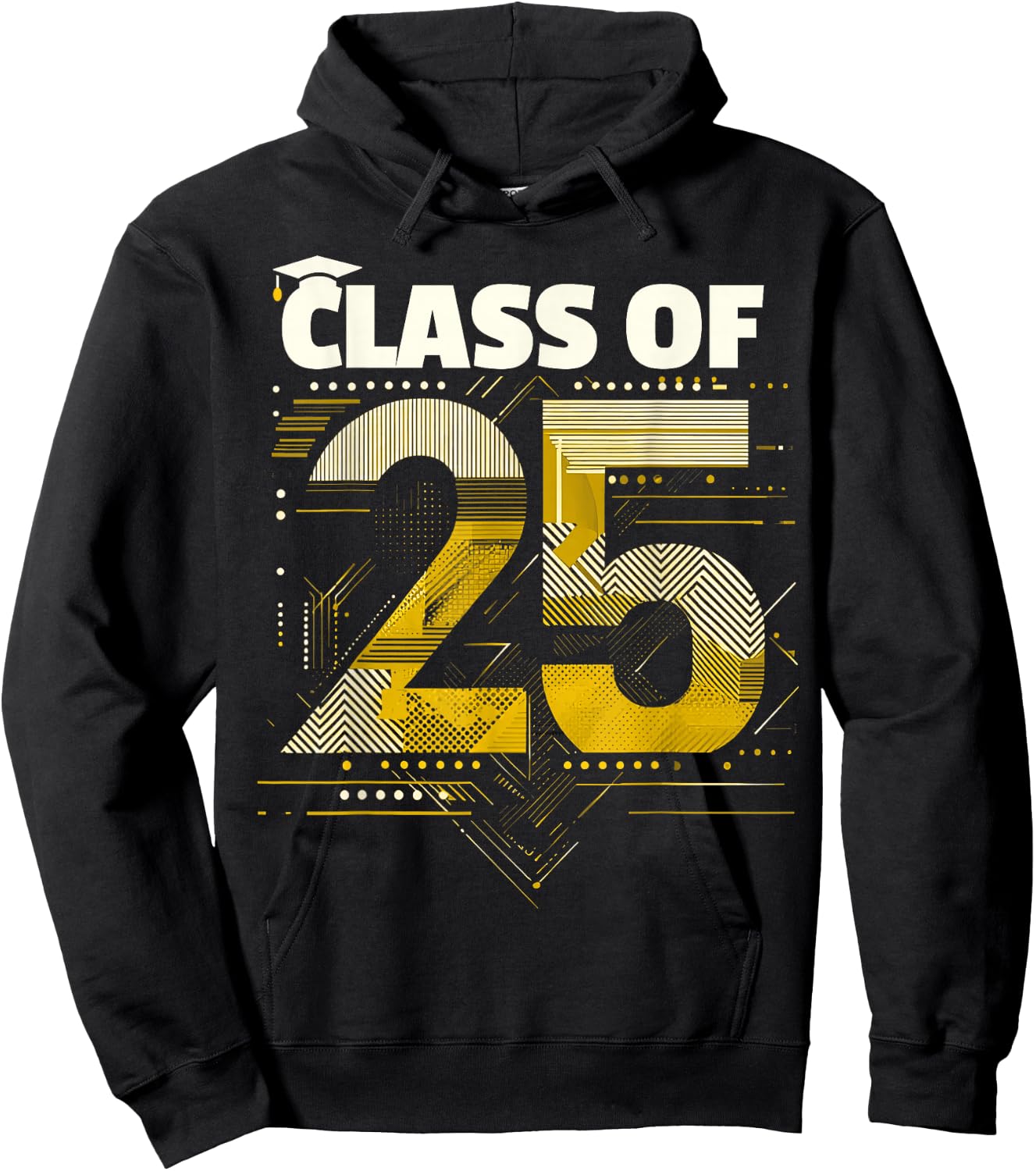 Class Of 2025 Shirt Graduation Senior High School College Hoodie - Hoodie | Black