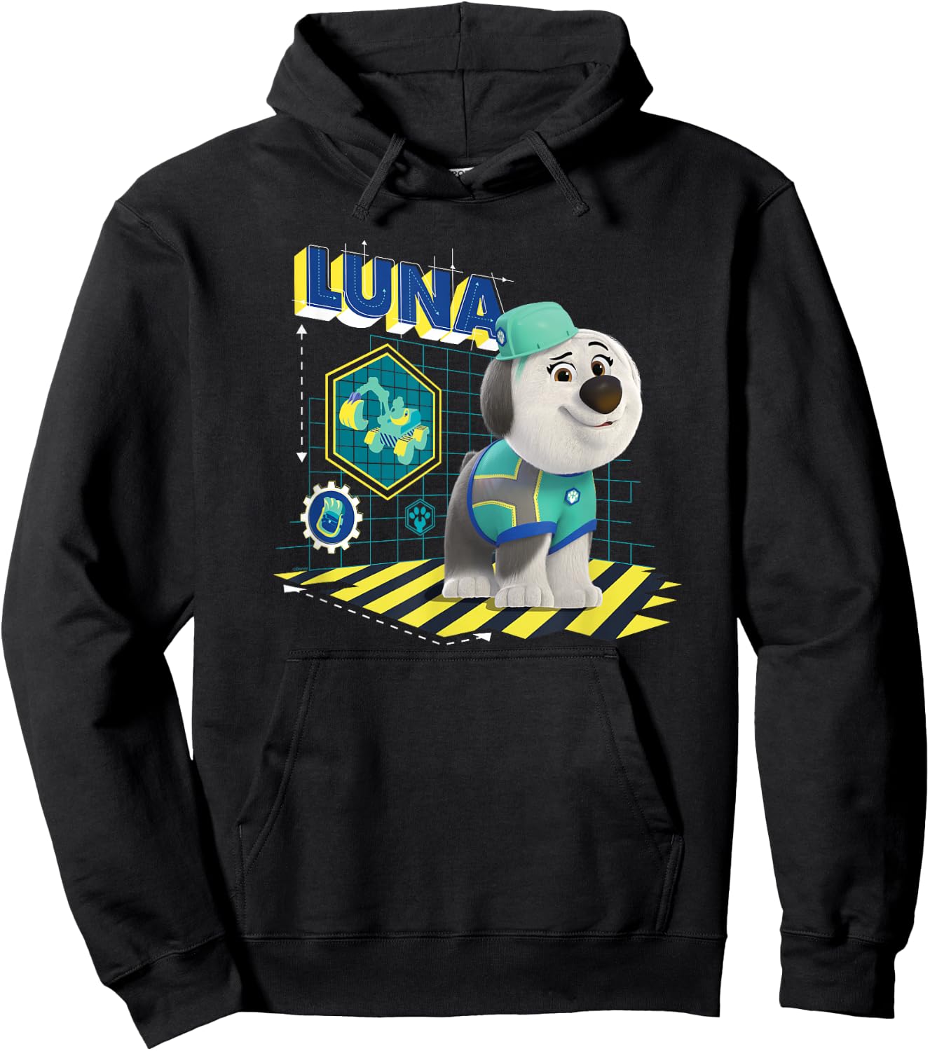 Disney Junior Pupstruction Luna Sheepdog Steam Shovel Hoodie - Hoodie | Black