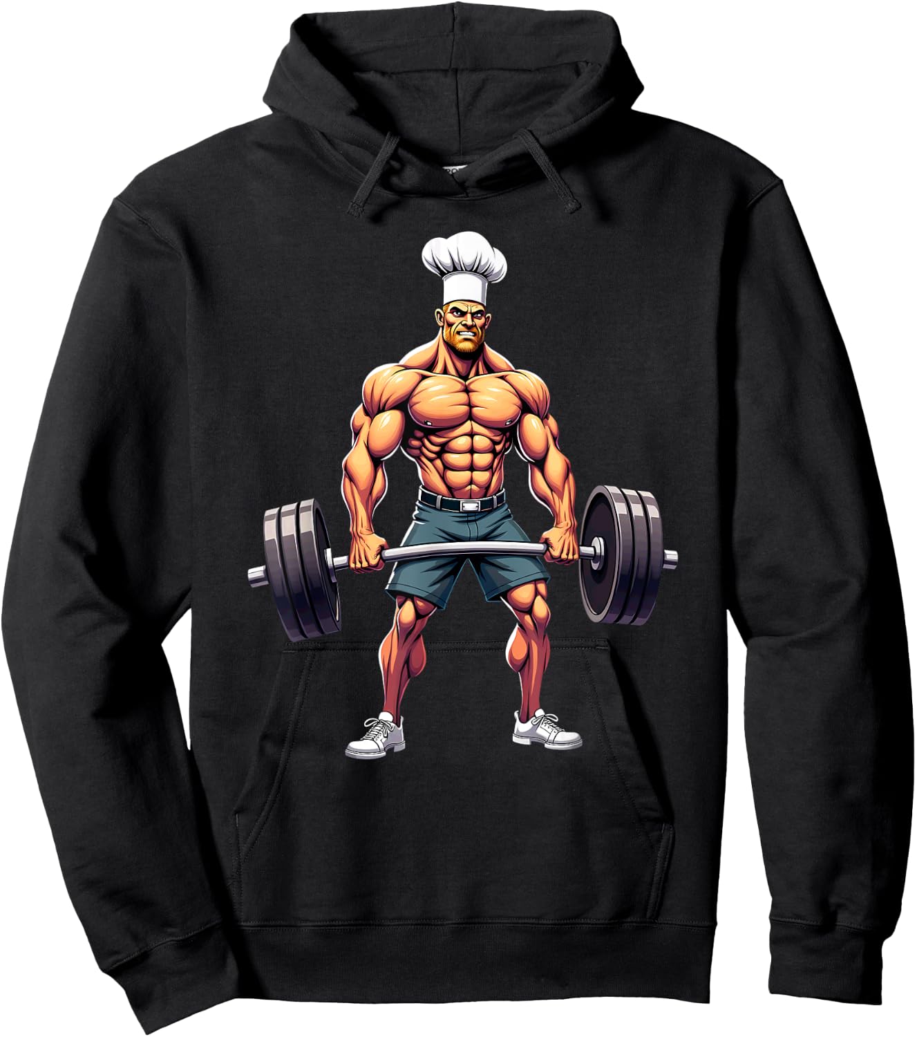 Workout Gym Chef Deadlift Weightlifting Hoodie - Hoodie | Black
