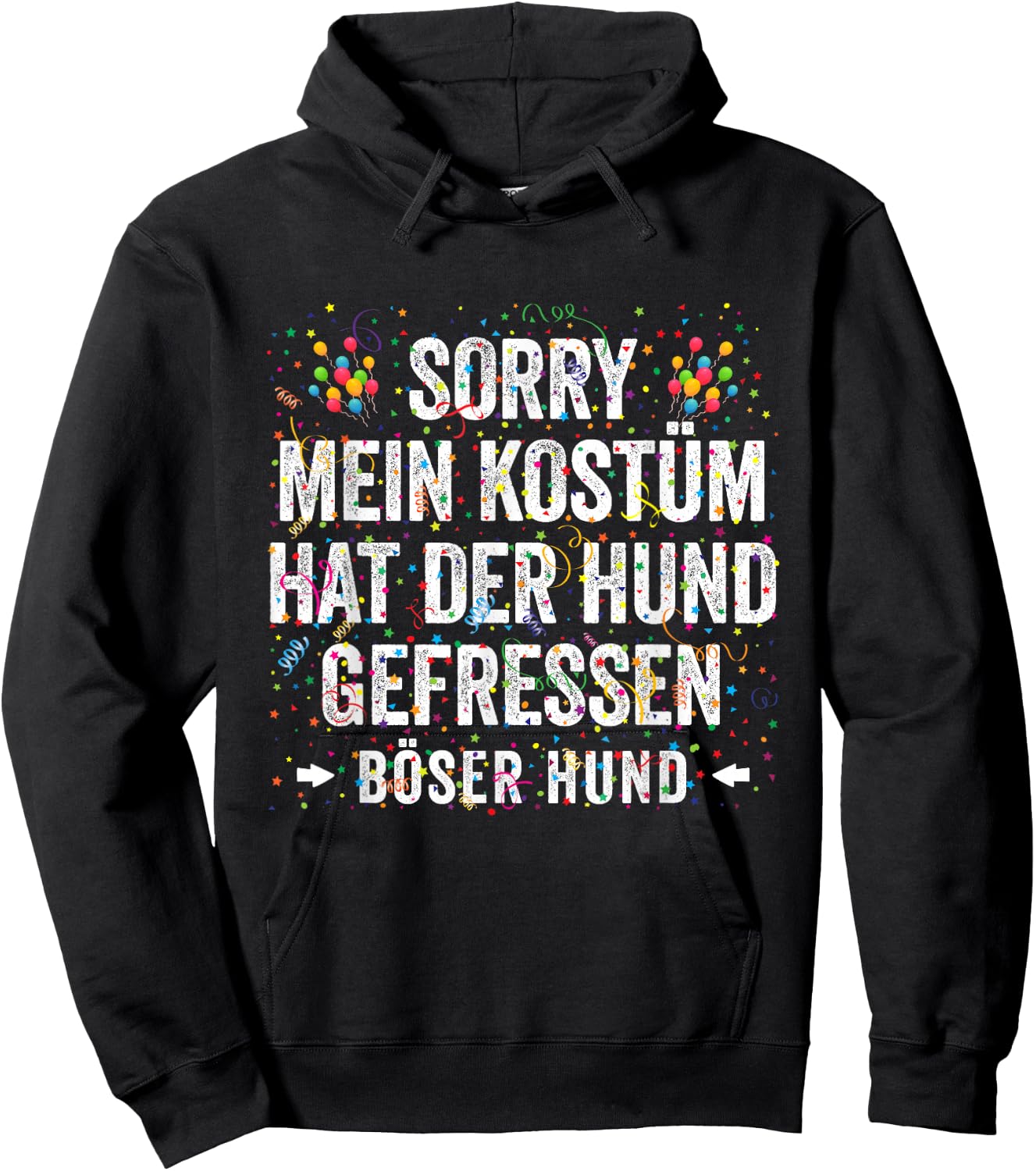 My Costume Hat Der Hund Geaten Carnival Costume , black Hoodie - Hoodie | Black