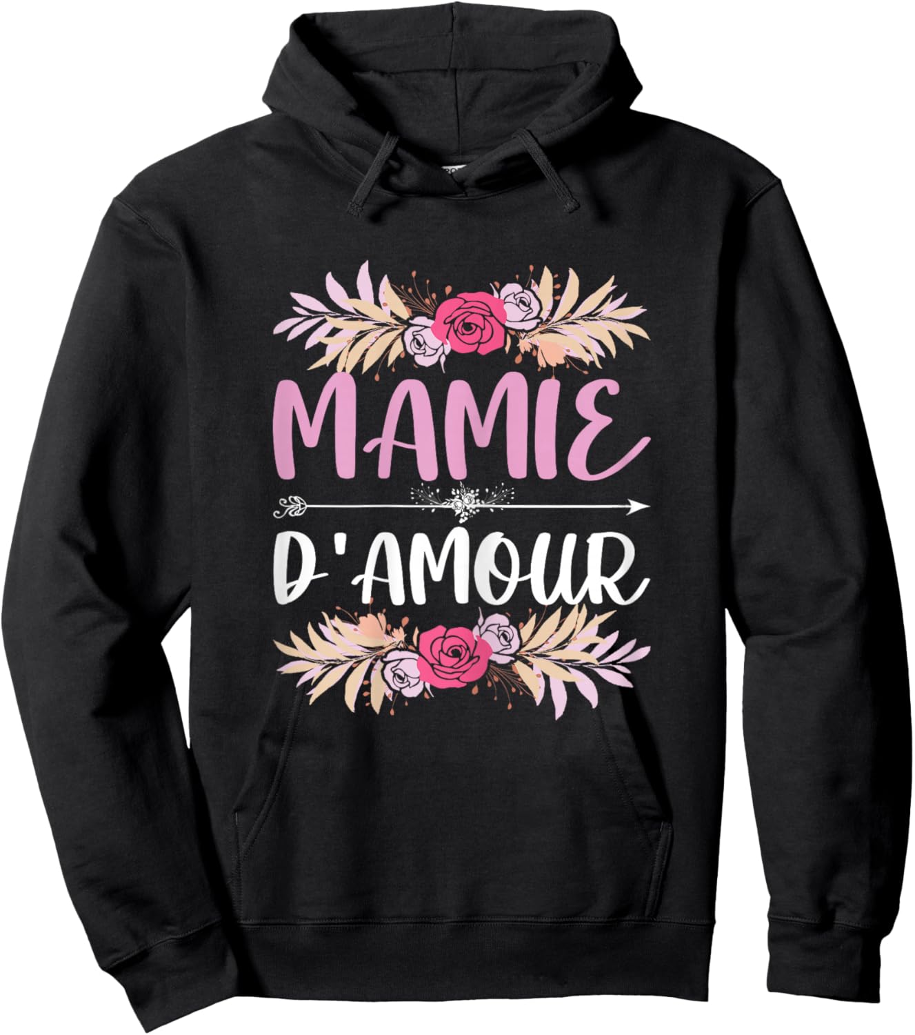 Granny Of Love Grandma Day , Black, Female X-Small Hoodie - Hoodie | Black