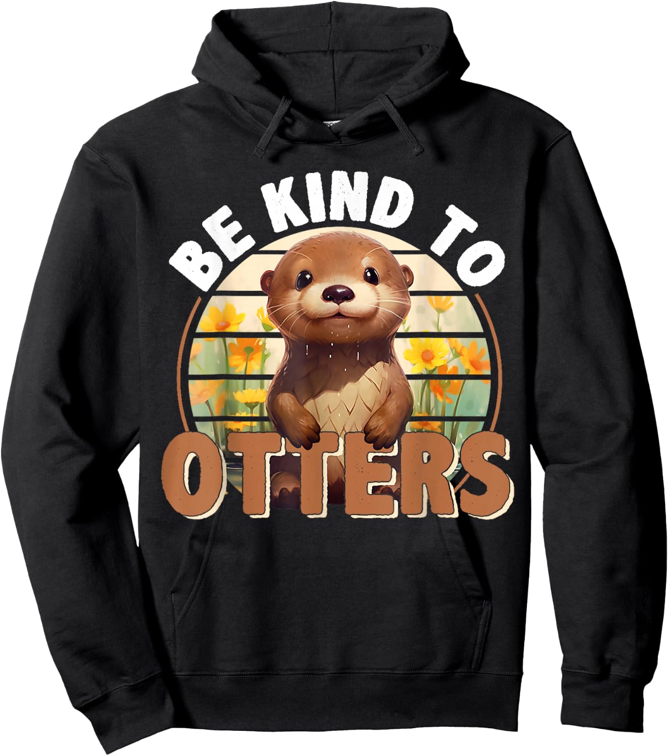Be Kind to Otters For Otter's Day Otter Lover Hoodie - Hoodie | Black