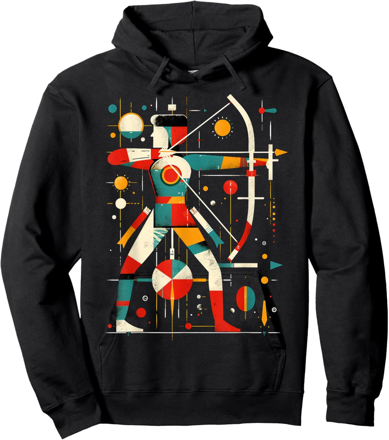 Aesthetic Archer on Sports Archery , Black, S Hoodie - Hoodie | Black