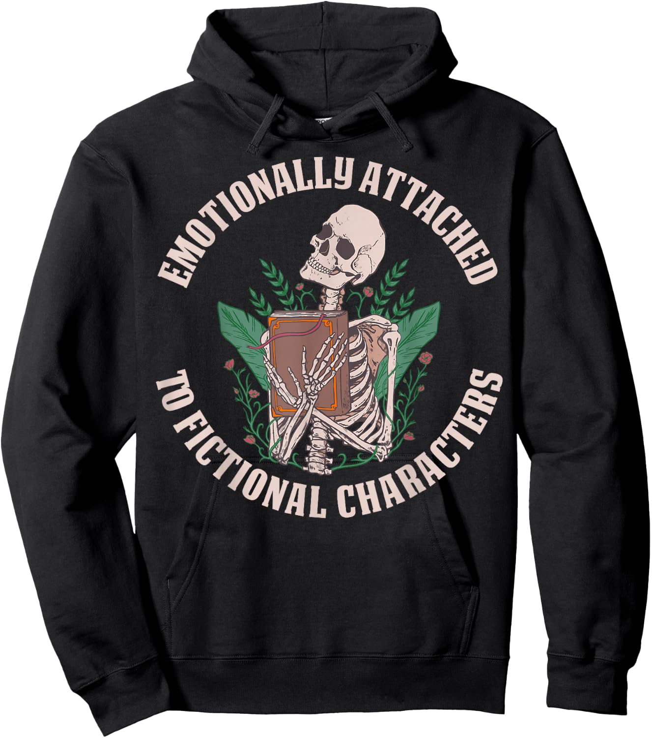 Emotionally Attached To Fictional Characters Hoodie - Hoodie | Black