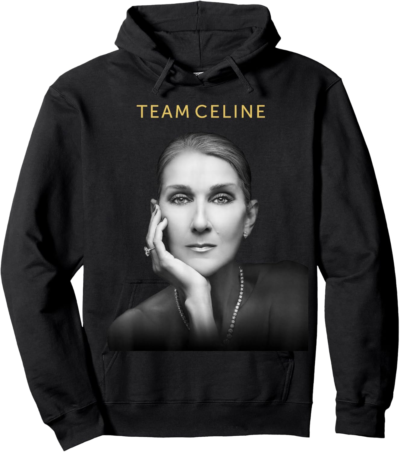 Official Celine Dion Team Celine , Black, S Hoodie - Hoodie | Black