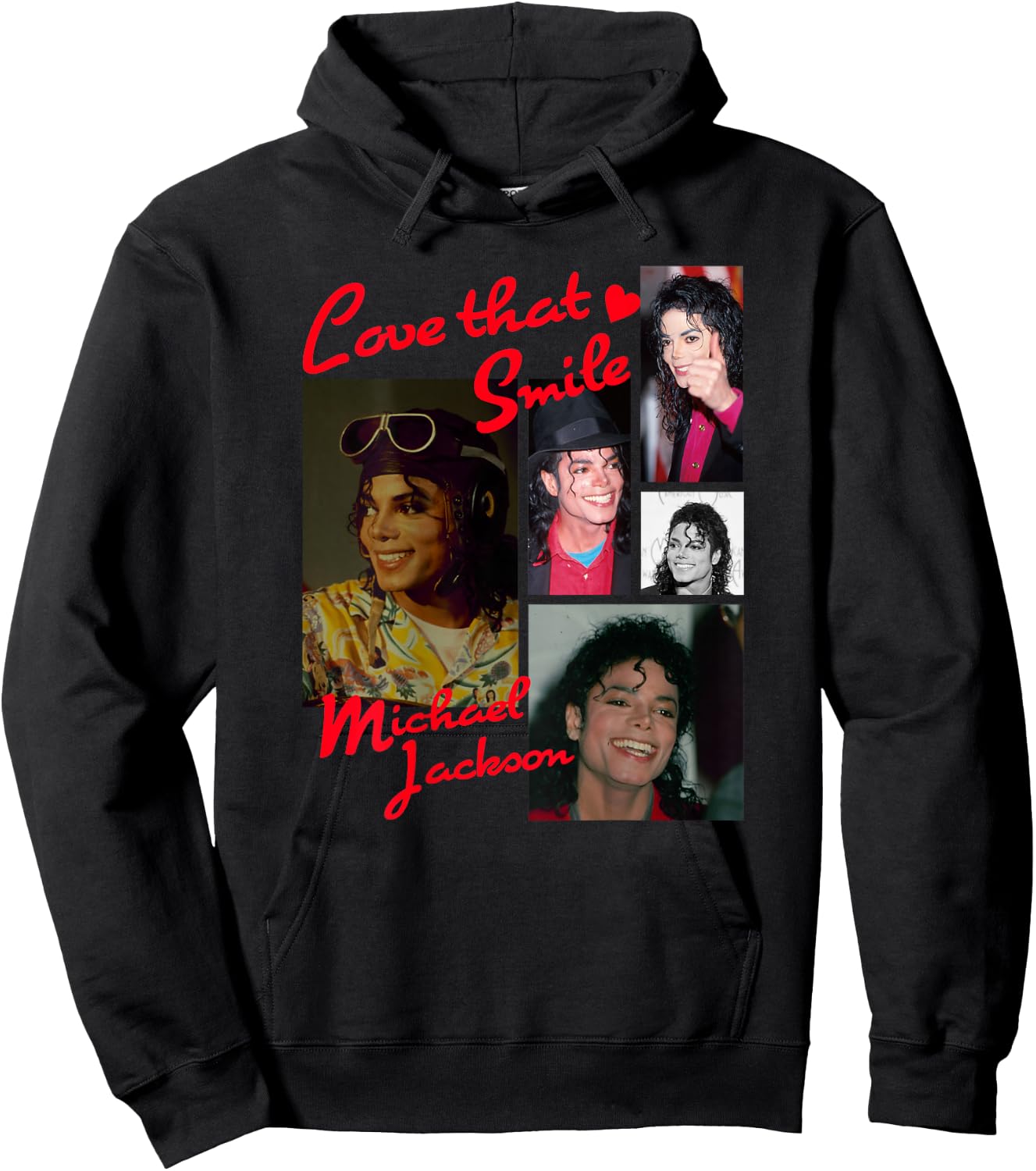 Michael Jackson 014 Back Print Hoodie - Hoodie | Black