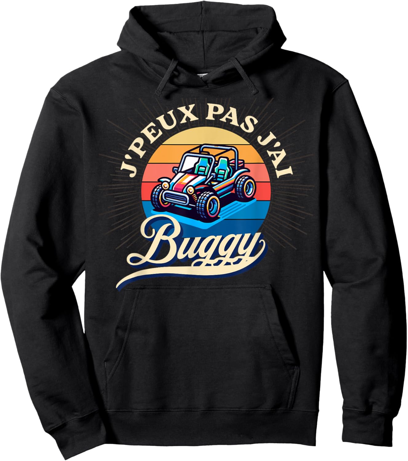 Je peux pas j'ai buggy humour buggy cadeau Custom , Black, S Hoodie - Hoodie | Black