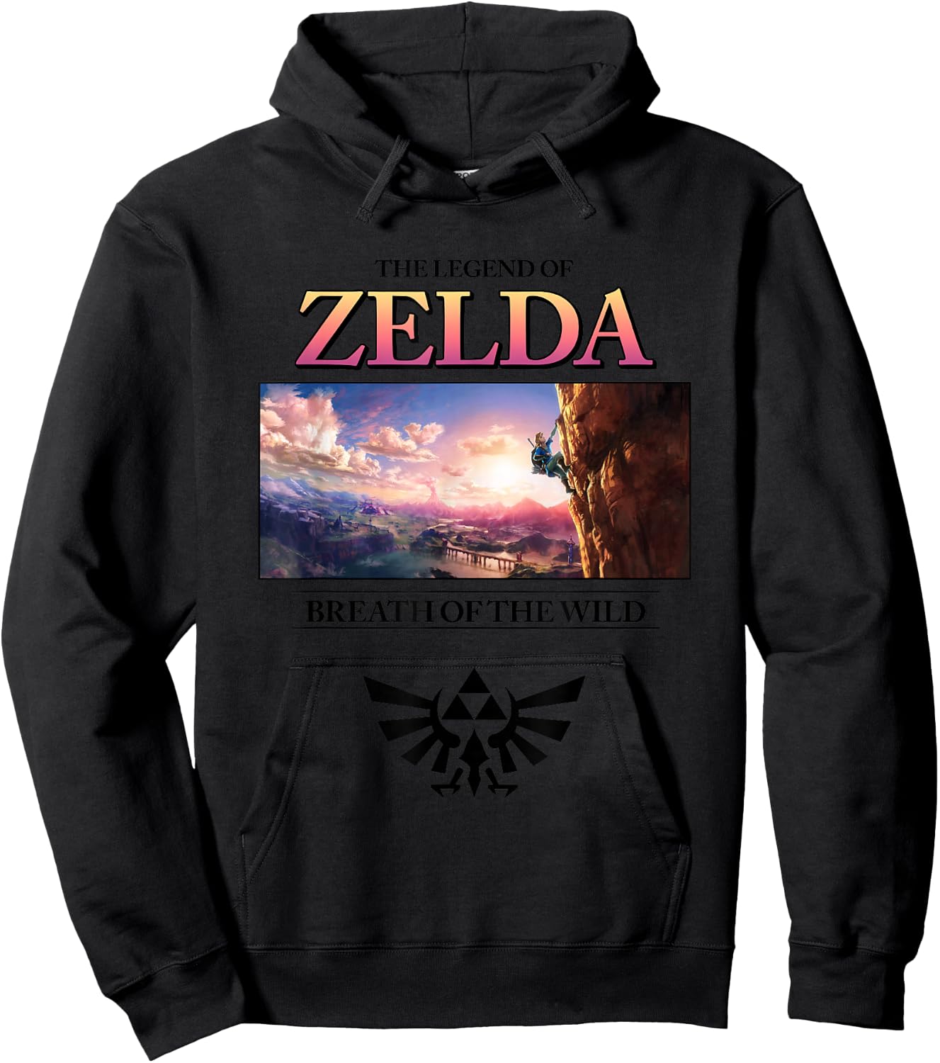 The Legend of Zelda Breath of the Wild Sky Panel Hoodie - Hoodie | Black