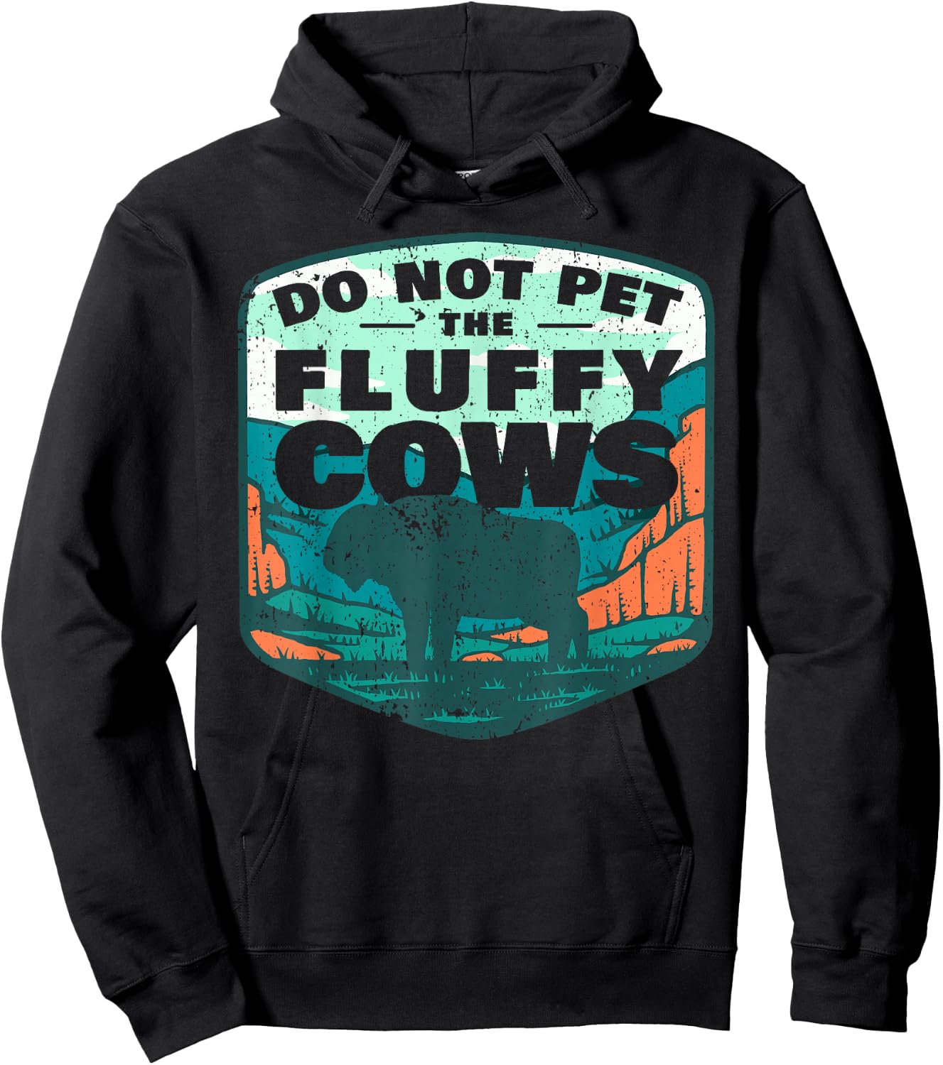 Do Not Pet The Fluffy Cows Hoodie - Hoodie | Black