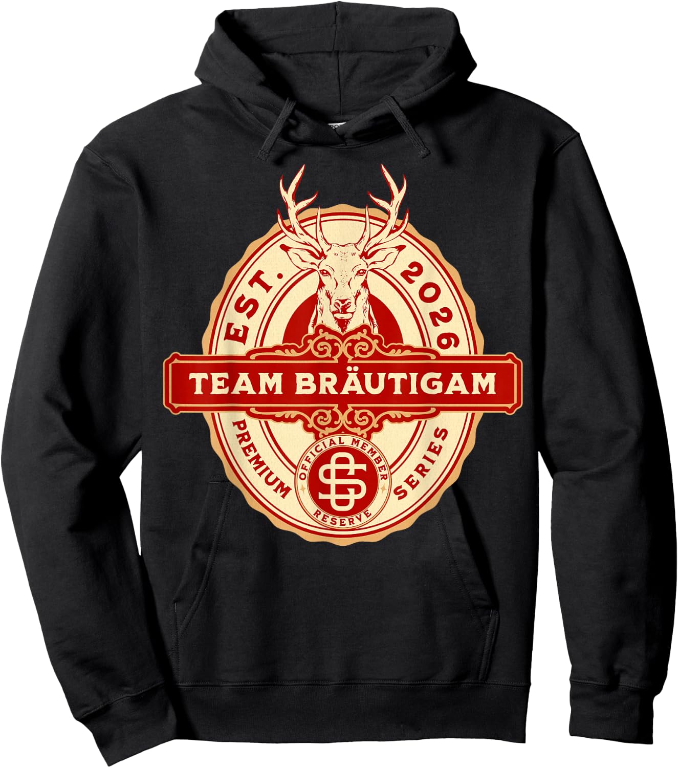 Team Bräutigam JGA Junggesellenabschied Oktoberfest Bier Hoodie - Hoodie | Black
