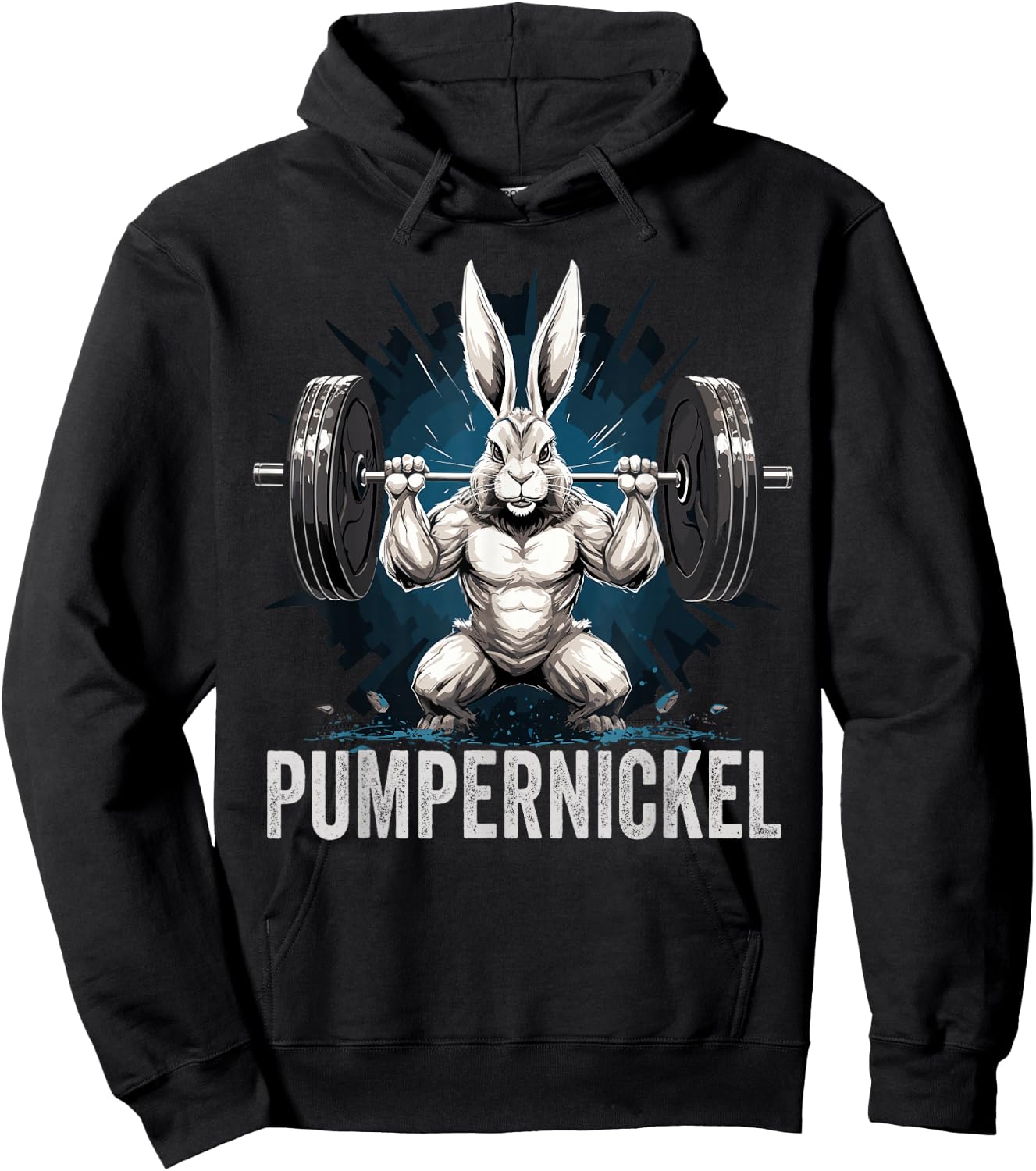 FUNNY ART Pumpernickel Fitness Bodybuilding Training , Women, Adult, Short Sleeve , Fitness , Black, S, Small Hoodie - Hoodie | Black