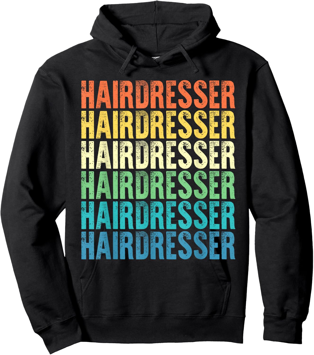 Hairdresser Vintage Style Job Hoodie - Hoodie | Black