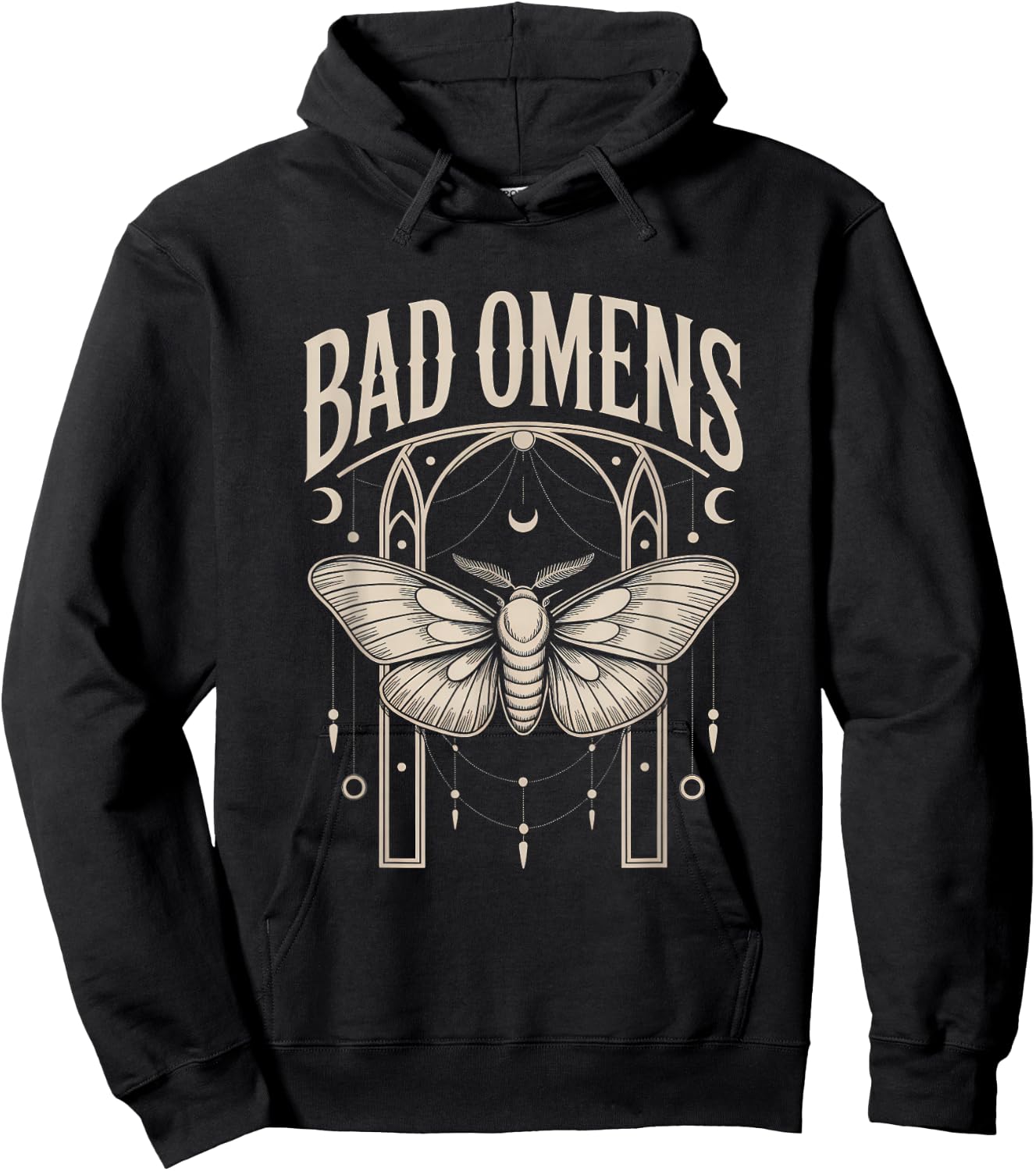 Bad Omens Moth Mythe Superstitions Femmes Hommes Hoodie - Hoodie | Black