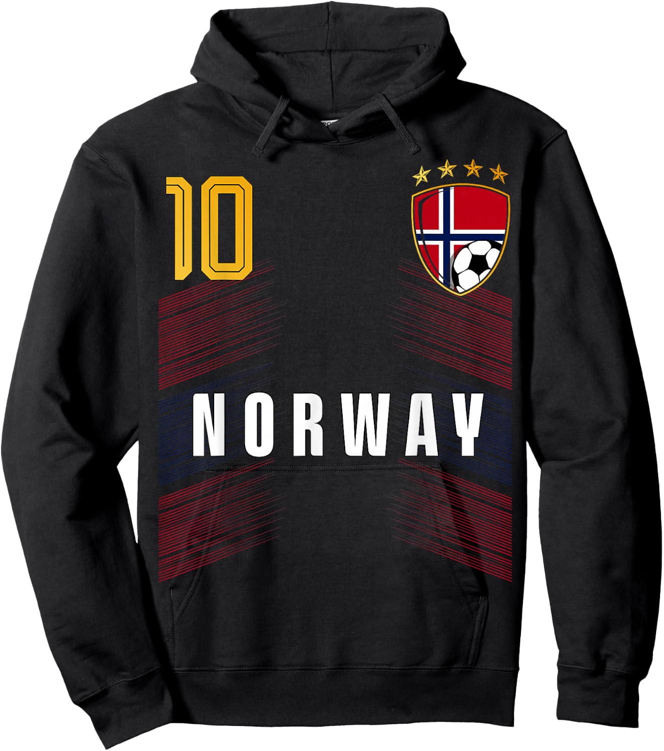 Norway Flag Norwegian Pride Lovers Hoodie - Hoodie | Black