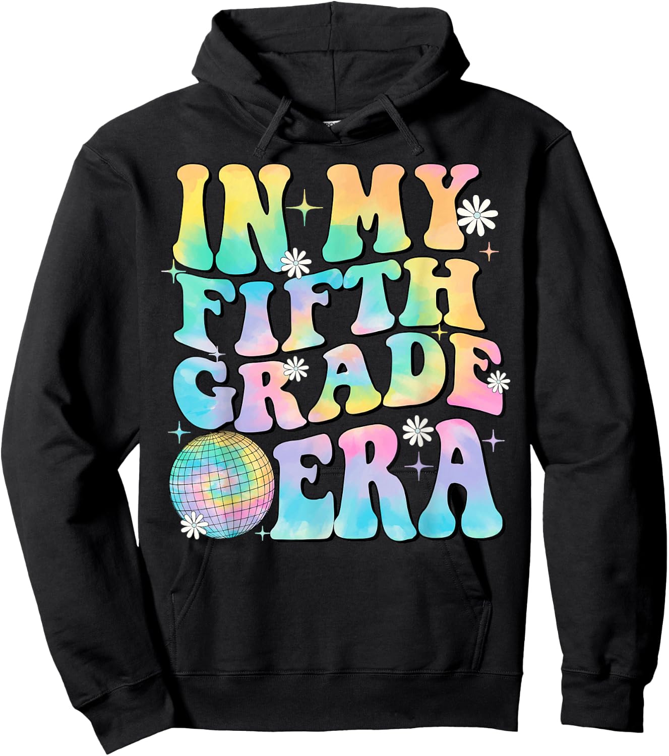 In My Fifth Grade Era 5th Grade Girl Teacher Back to School Hoodie - Hoodie | Black