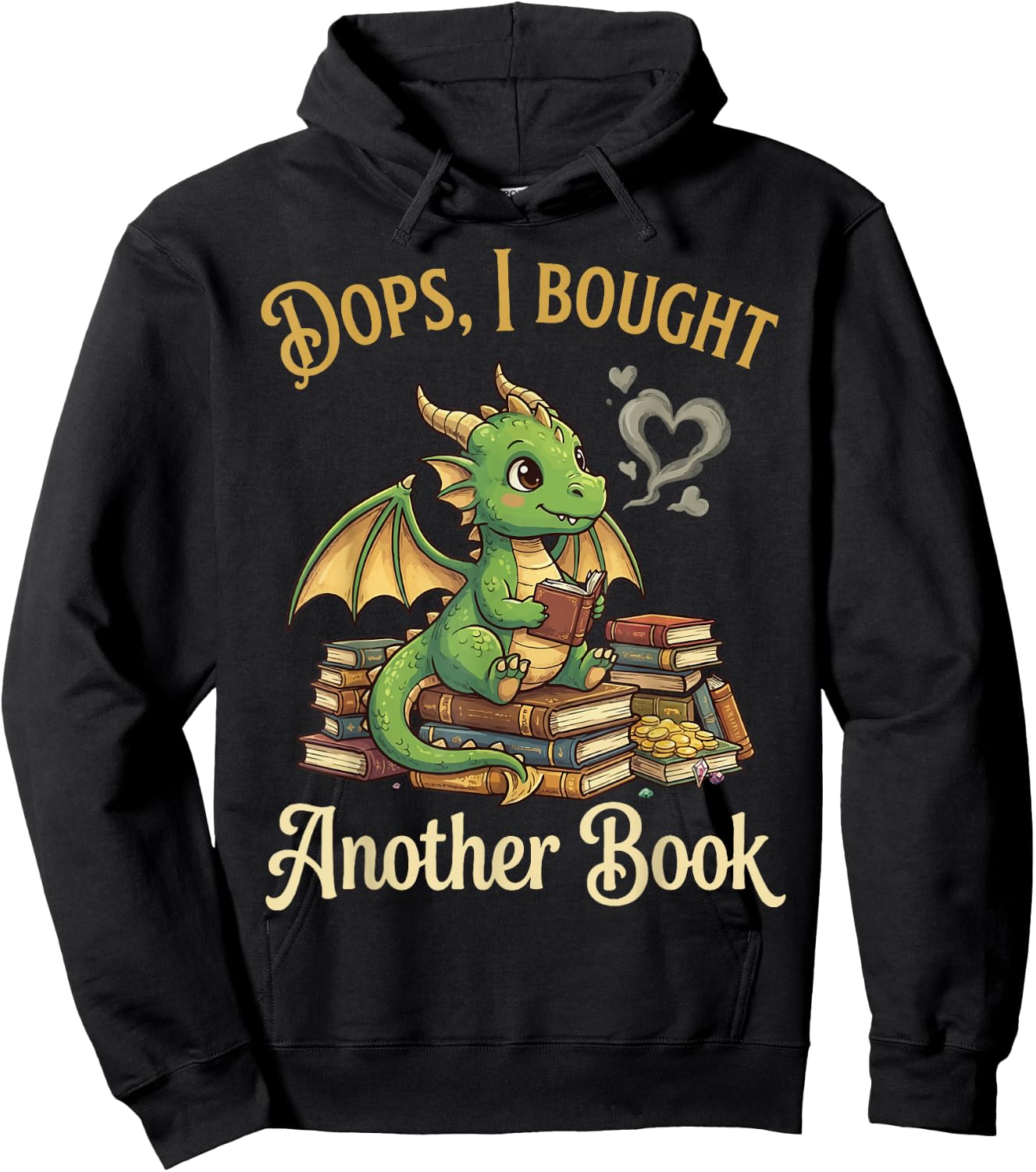 Oops I Bought Another Book Hoodie - Hoodie | Black