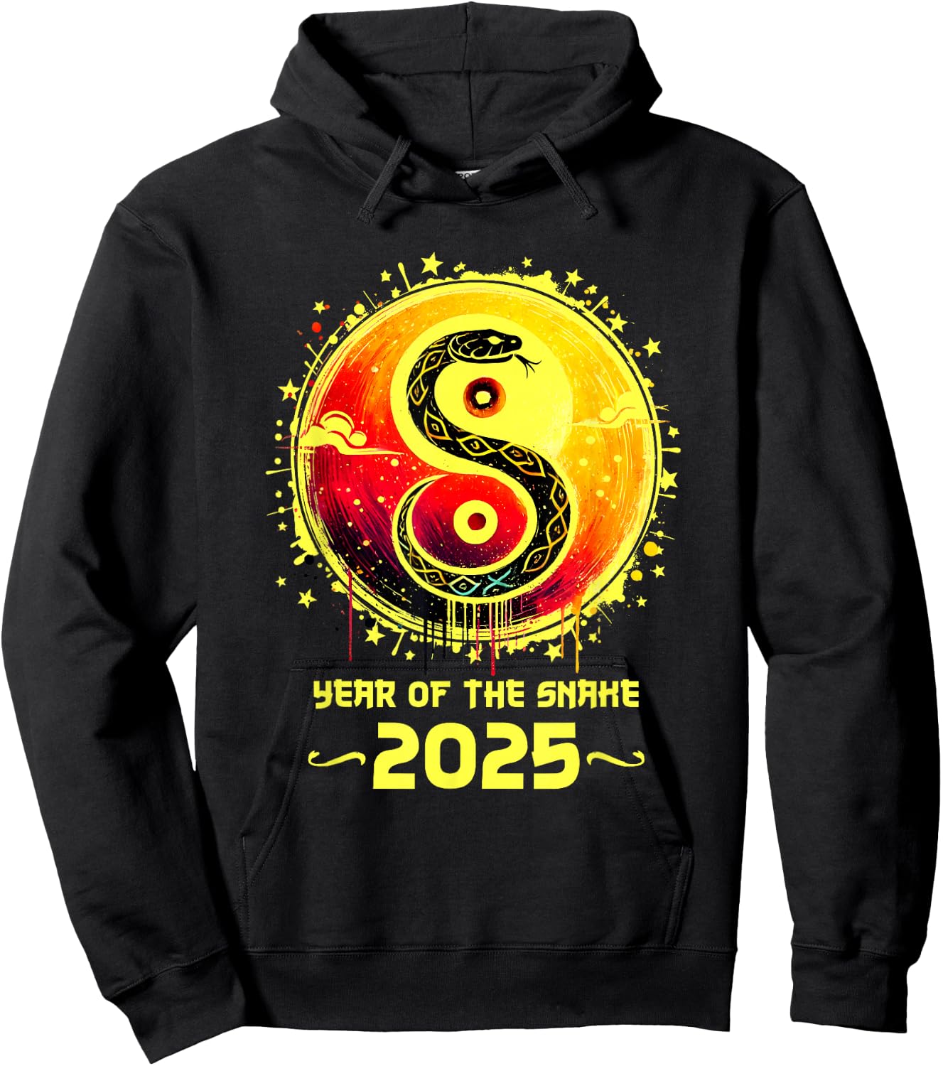 Year of the Snake 2025 Lunar New Year Chinese New Year 2025 Hoodie - Hoodie | Black