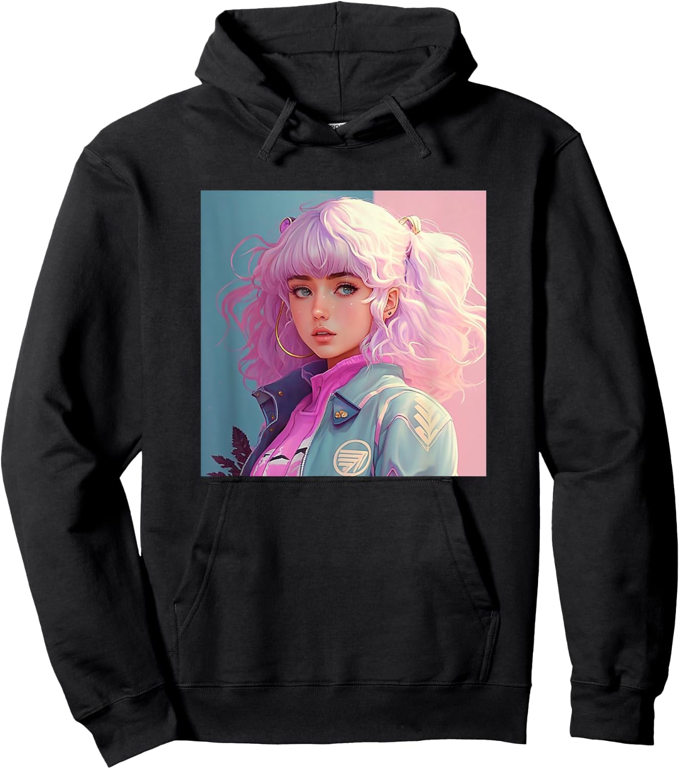 Japanese Anime Girl Hoodie - Hoodie | Black
