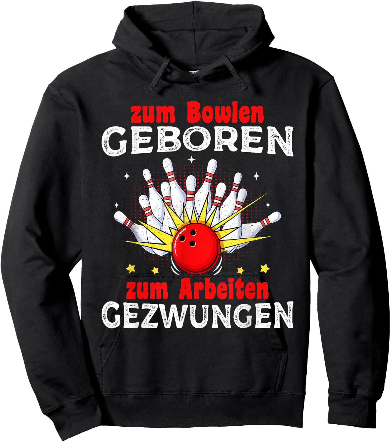 Bowling Ball Bowling Shirt Men Women Funny Bowling , black Hoodie - Hoodie | Black
