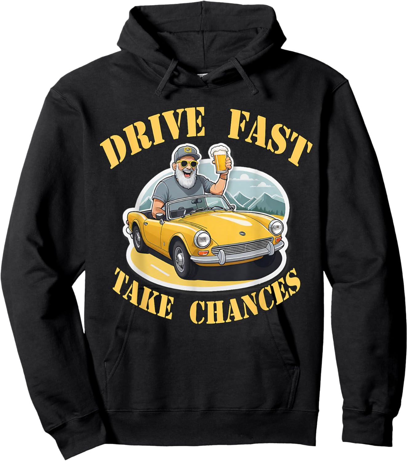T-Shirt Hoodie - Hoodie | Black