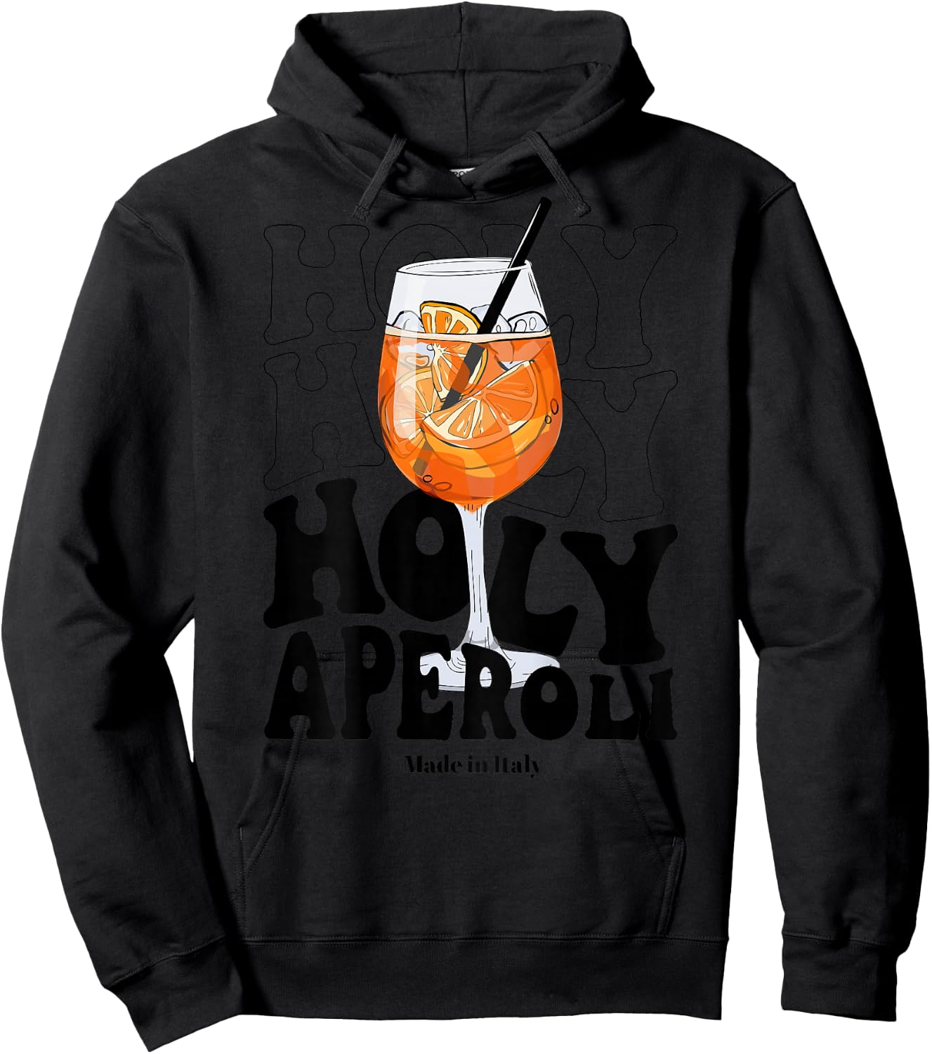 Holy Aperoly Funny Quote Hen Party Gift Hoodie - Hoodie | Black
