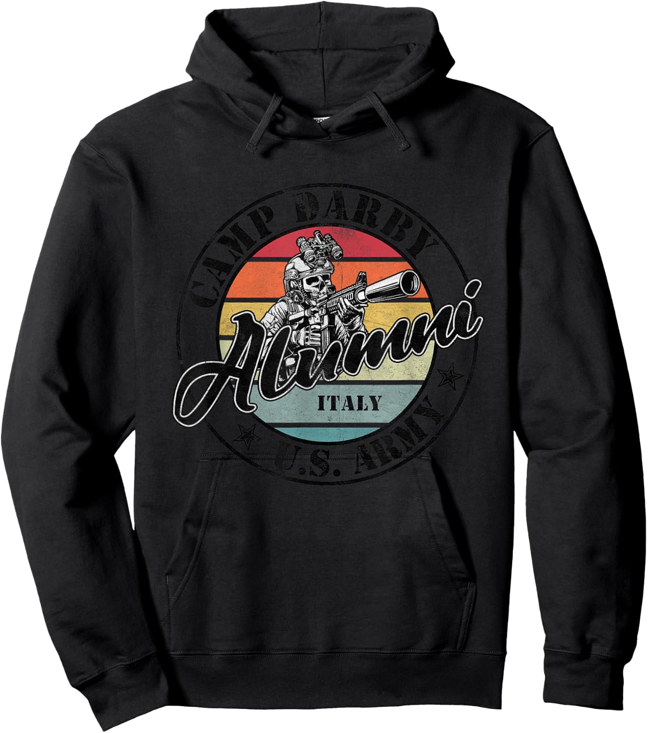 Camp Darby Alumni Italy - US Military Base Gifts Hoodie - Hoodie | Black