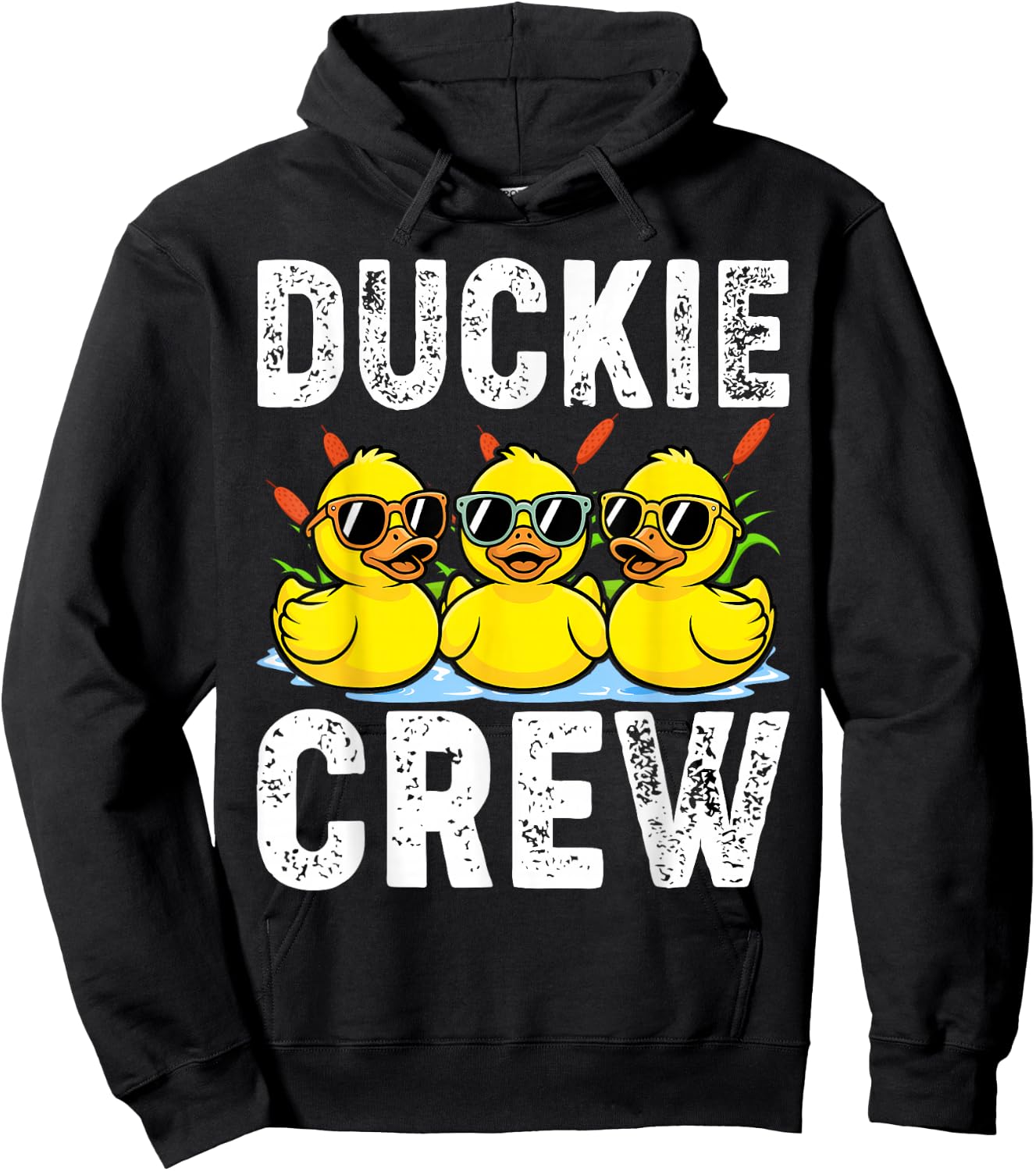 Rubber Duckie Crew Duckling Yellow Rubber Duck Rubber Ducky Hoodie - Hoodie | Black