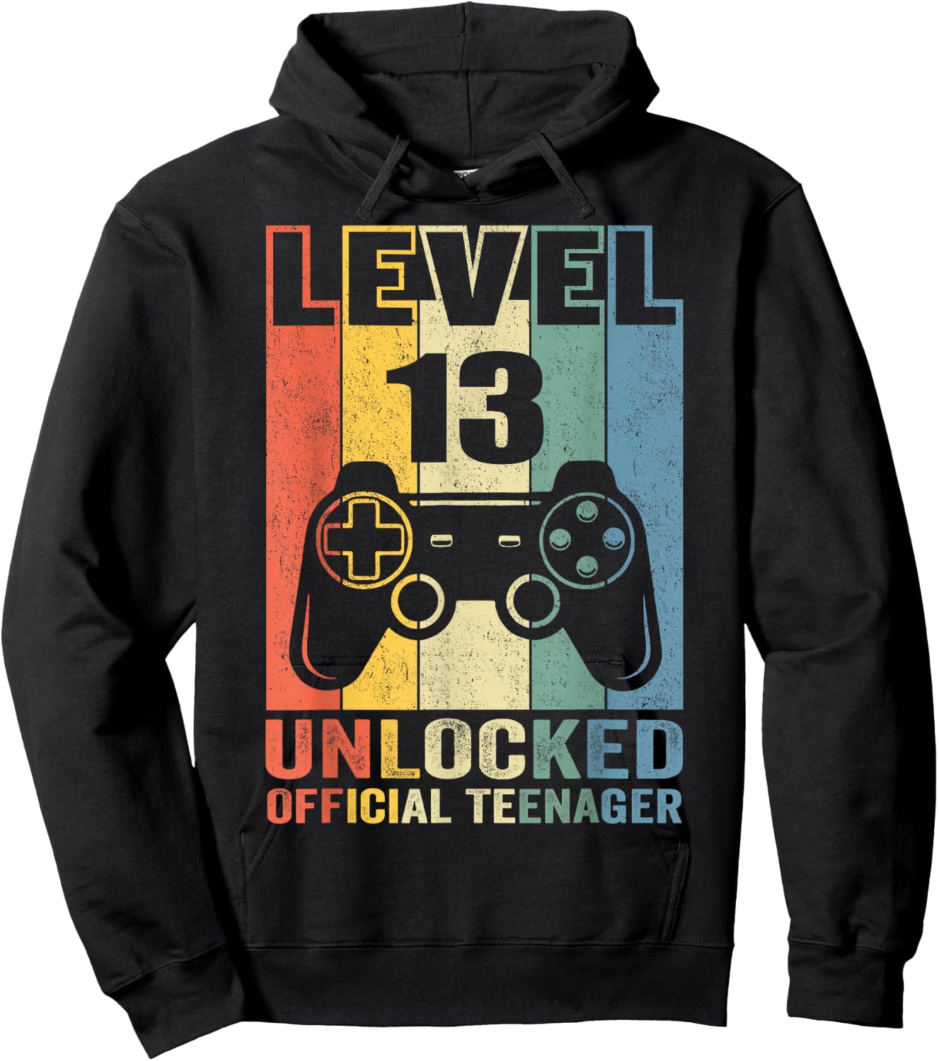 Official Teenager 13th Birthday Gift Level 13 Unlocked Hoodie - Hoodie | Black