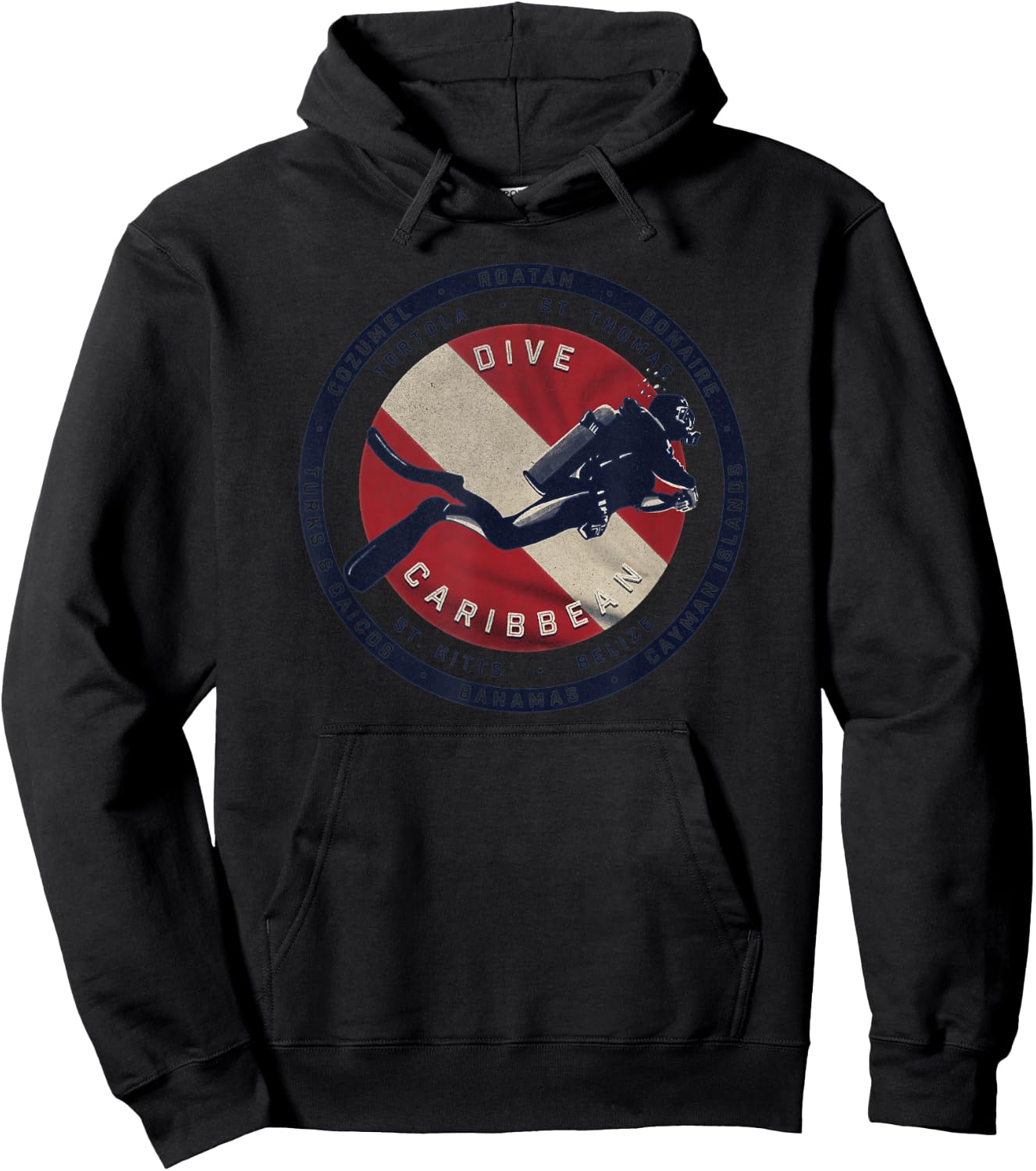 Scuba Dive Caribbean Hoodie - Hoodie | Black