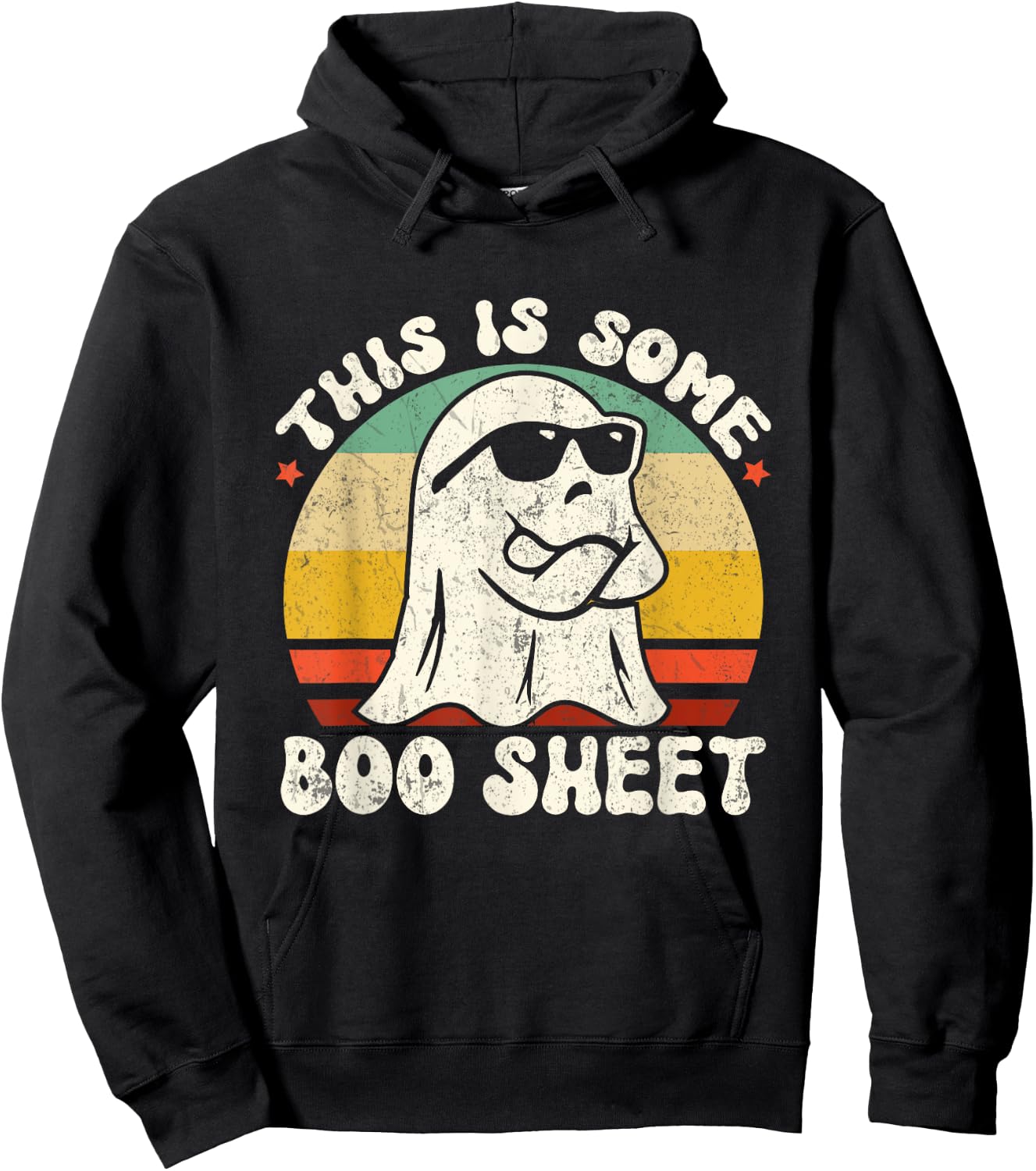 This Is Some Boo Sheet Ghost Halloween Costume Hoodie - Hoodie | Black