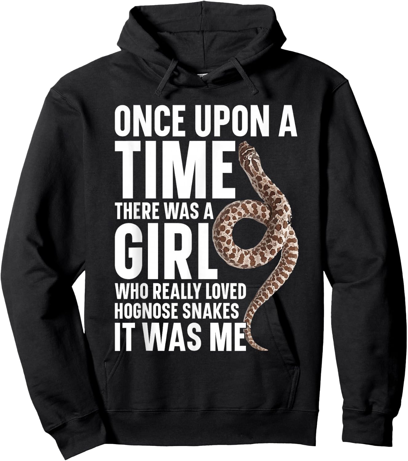 Hognose Snake Terrarium Plush Ring Food Hognose Snake Hoodie - Hoodie | Black