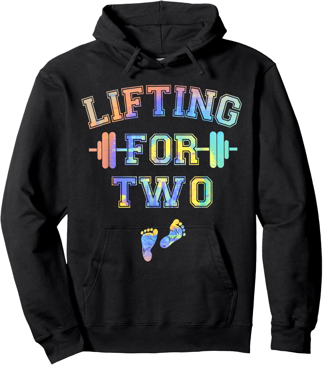 Lifting For Two Funny Pregnancy Workout Hoodie - Hoodie | Black