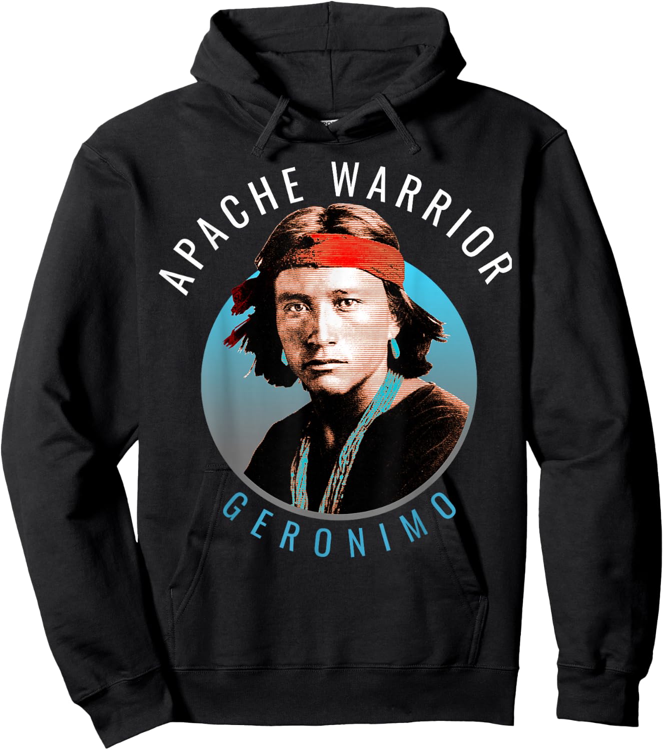 Geronimo Native American Indian Apache Warrior Hoodie - Hoodie | Black