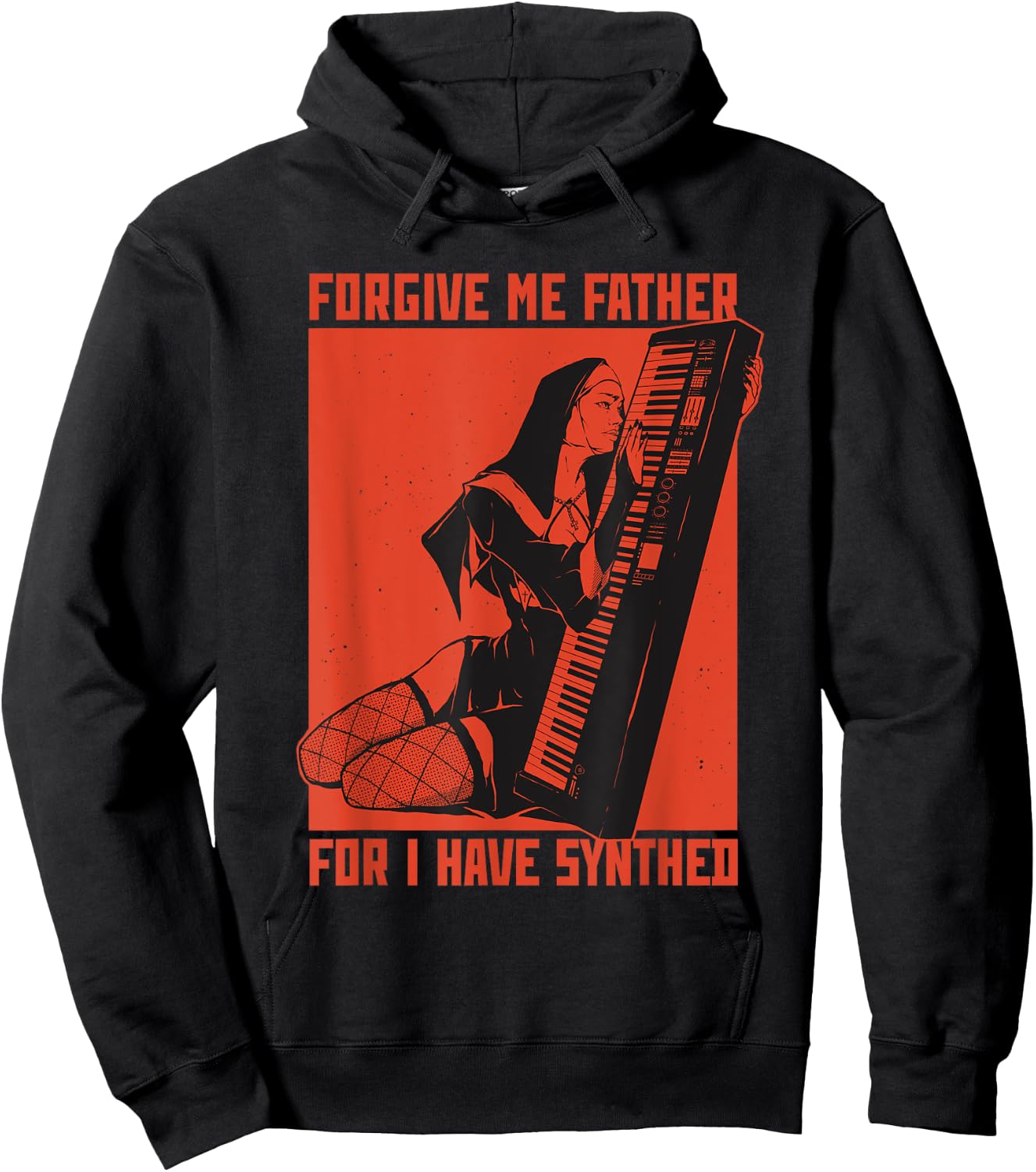 Synth Techno Music Funny Synthesizer Hoodie - Hoodie | Black