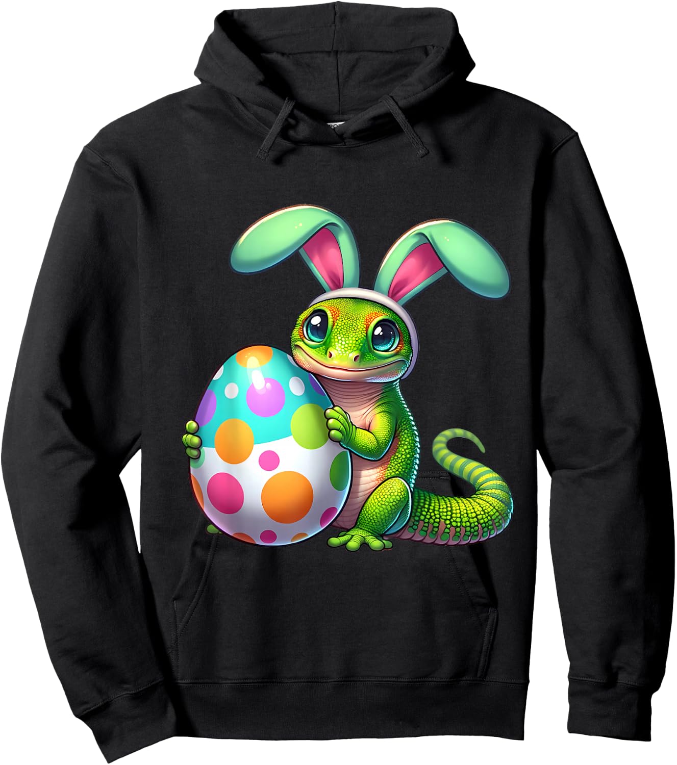 Easter Geckos Owners Egg Eggs Bunny Rabbits Pets Men Women Hoodie - Hoodie | Black