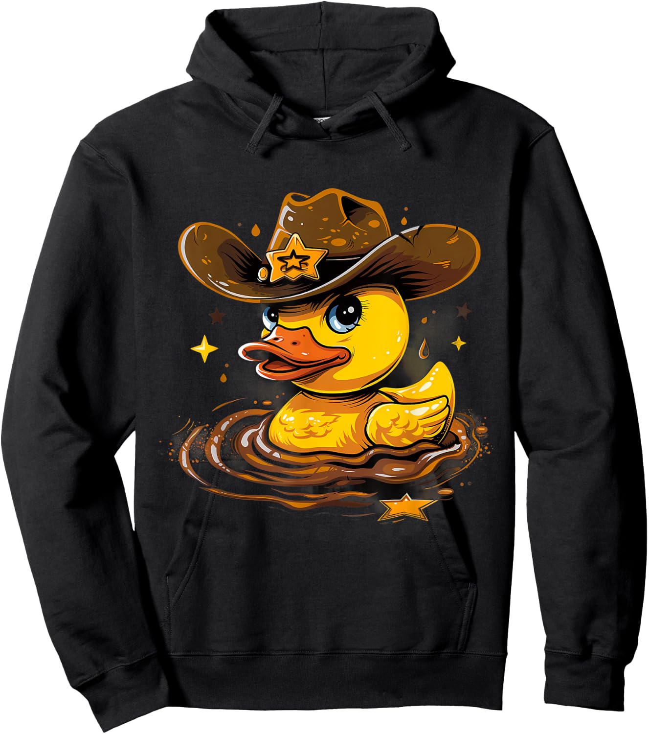 Rubber Duck Sheriff Marshal Rubber Duckling Rubber Duckie Hoodie - Hoodie | Black
