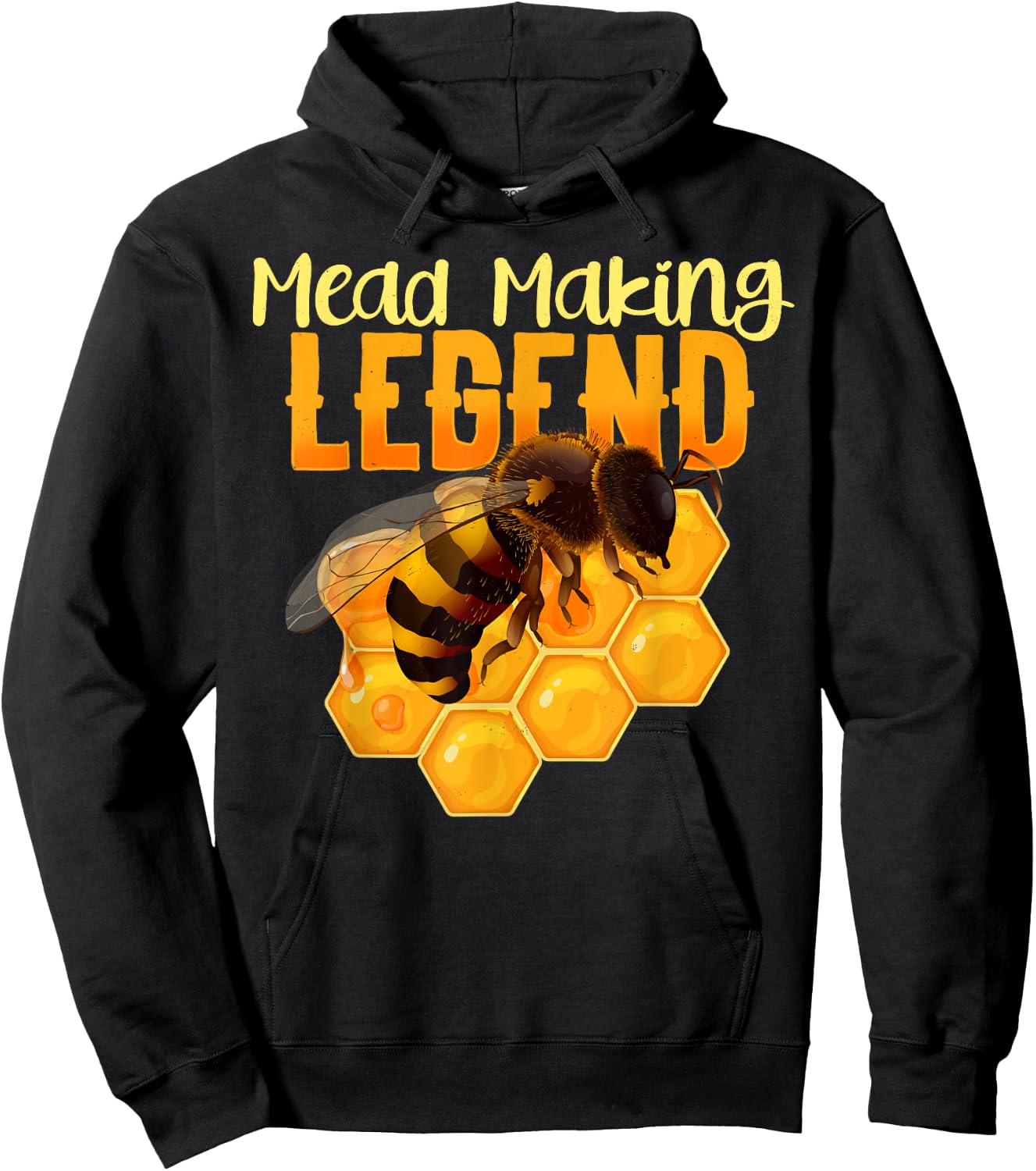 Mead Making Legend Shirt For A Mead Maker Funny Hoodie - Hoodie | Black