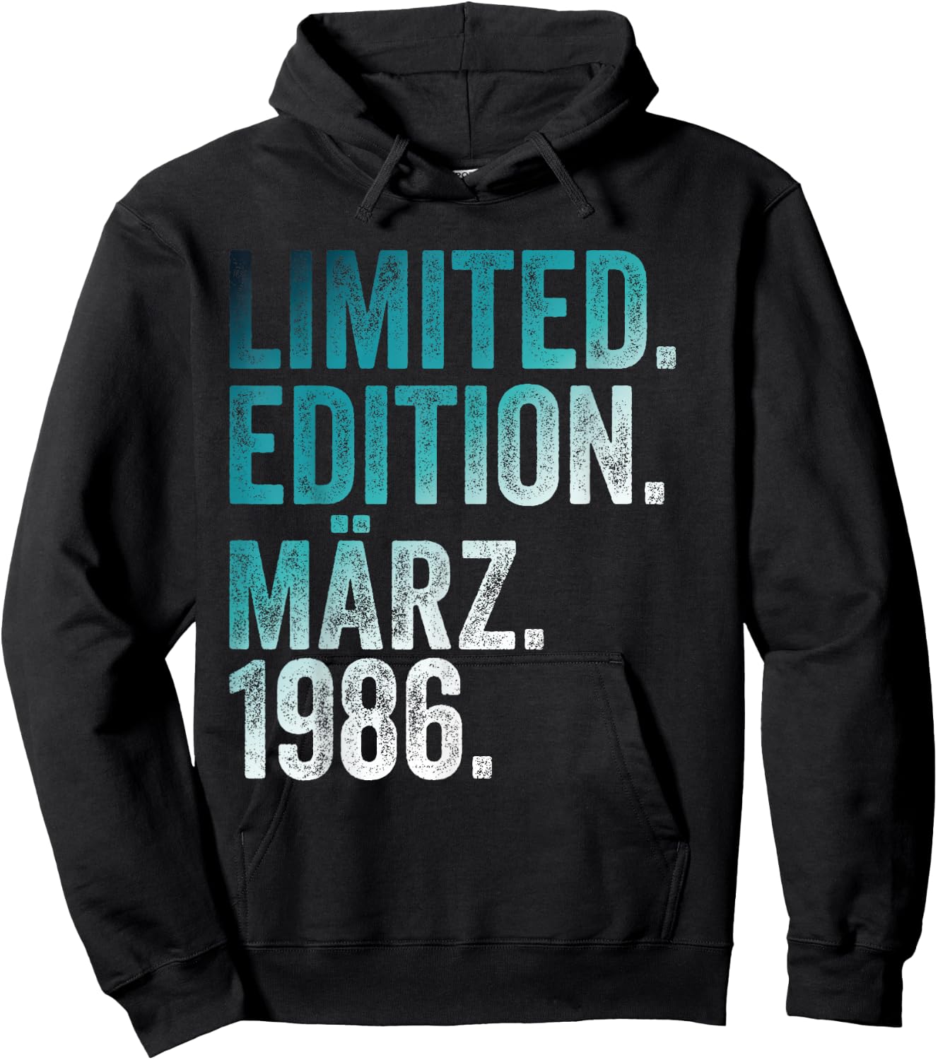 40. Geburtstag Mann 40 Jahre Limited Edition März 1986 Hoodie - Hoodie | Black