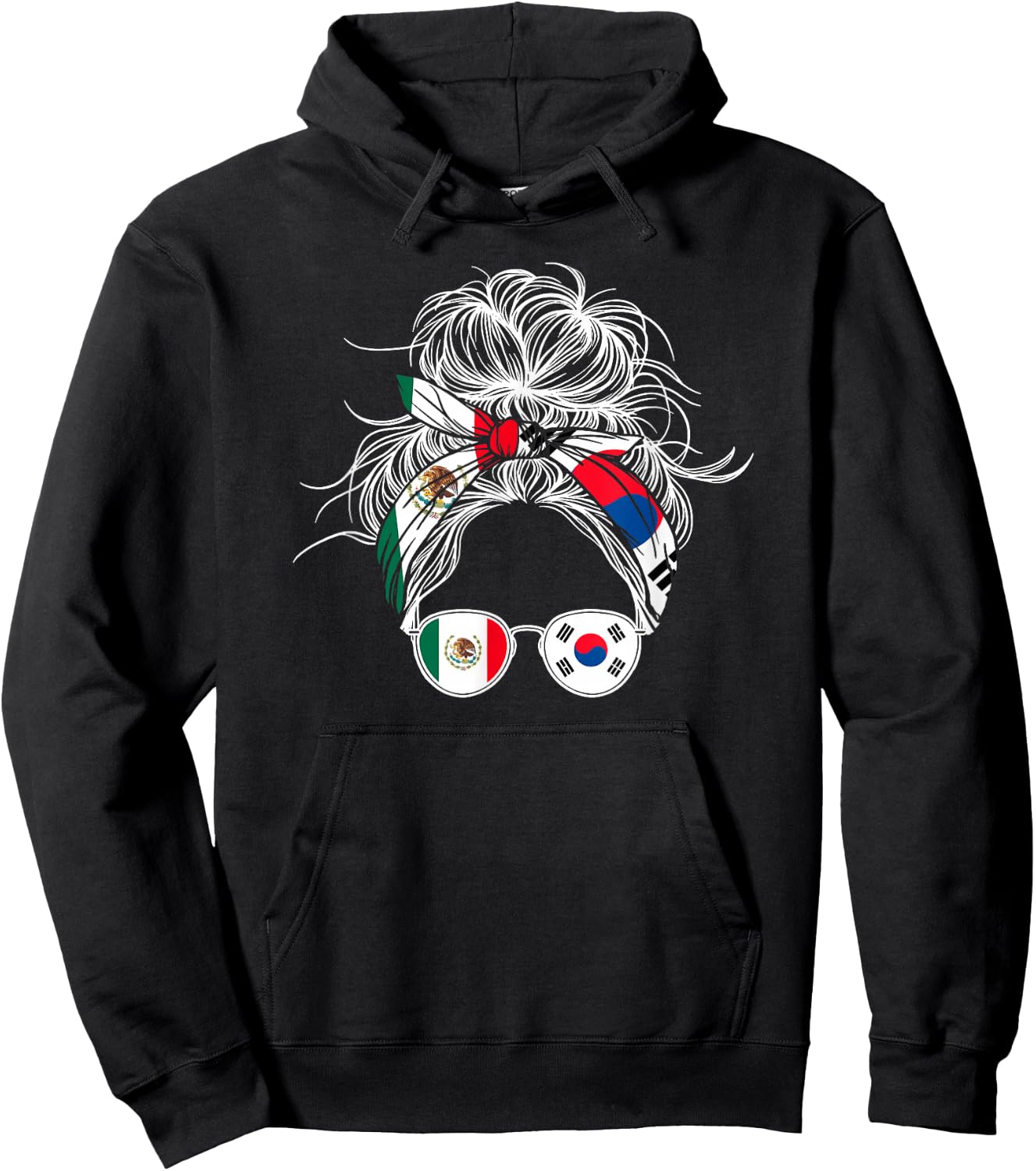 Mexican Korean Flag Mexico South Korea Hoodie - Hoodie | Black
