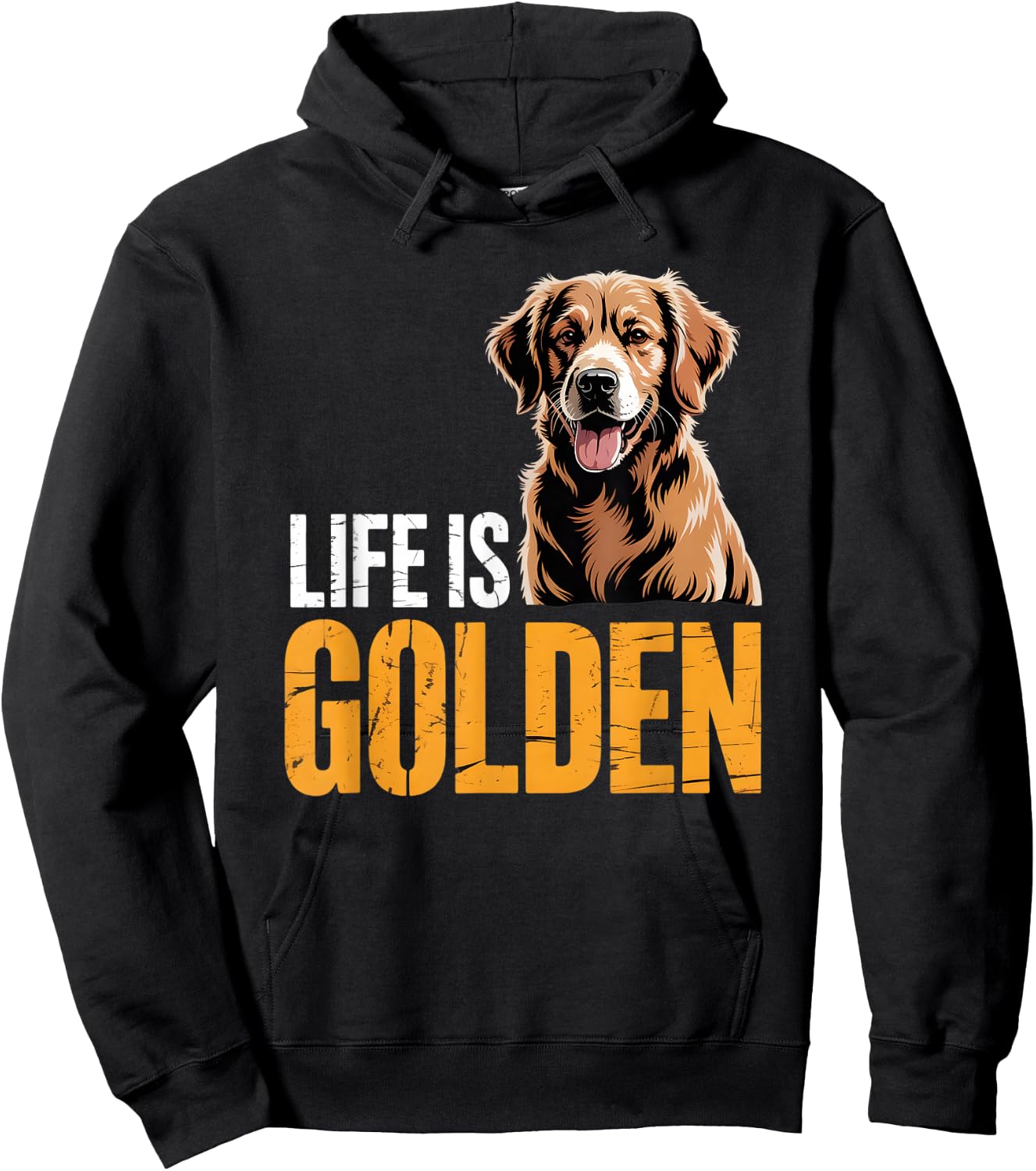 Golden Retriever Hoodie - Hoodie | Black