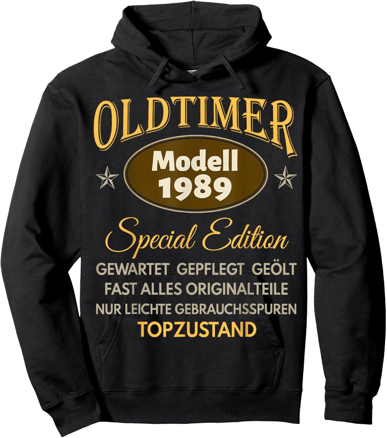37. Geburtstag Mann Frau 37 Jahre 1989 Deko Geschenk Lustig Hoodie - Hoodie | Black