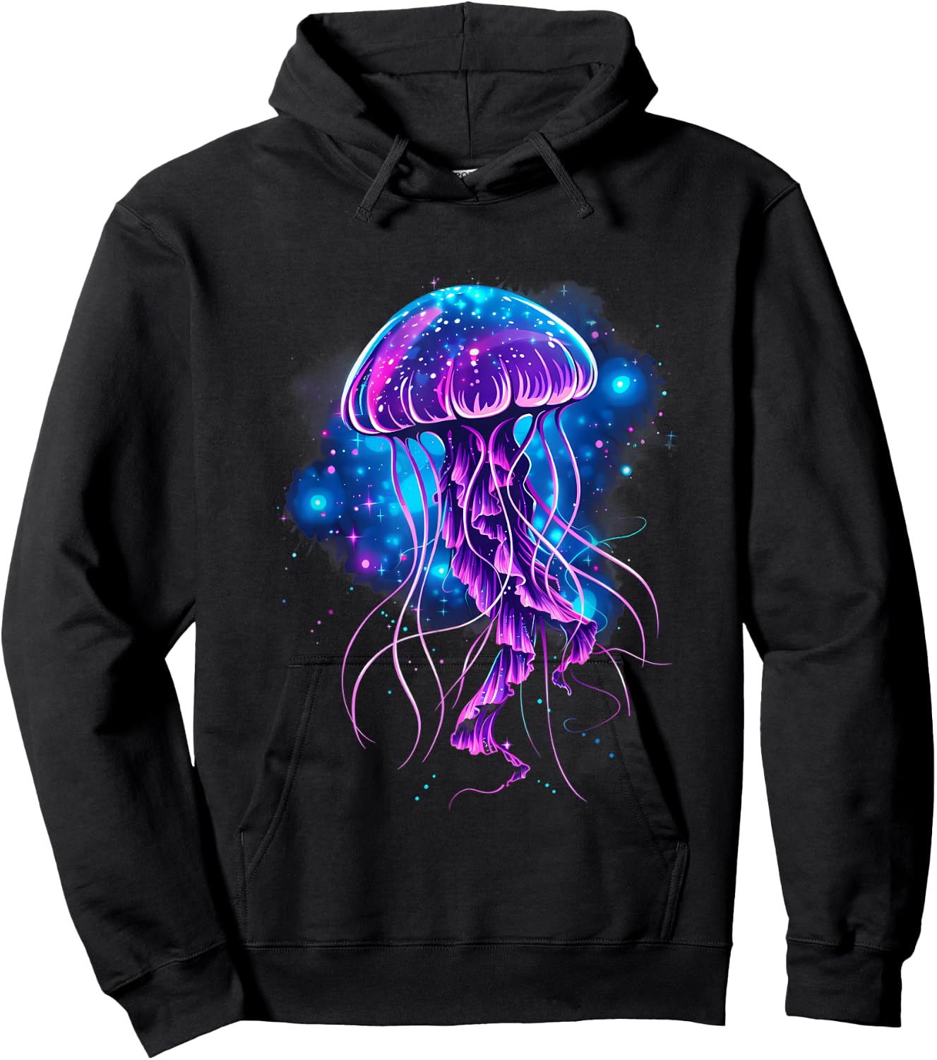 Jellyfish Artwork Sea Ocean Jellyfish Ocean Sea Animal Lover , black Hoodie - Hoodie | Black